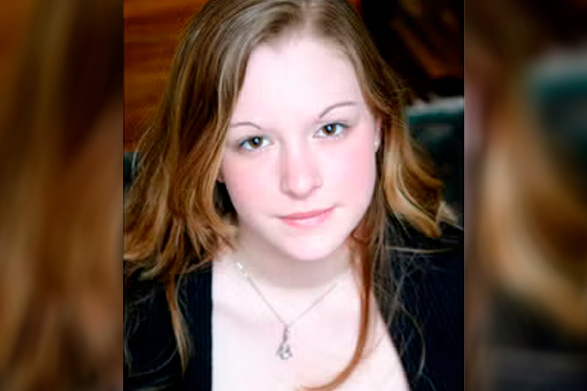 Natashia Lee, then known as Jackman, as a teenager after her stab wounds had healed