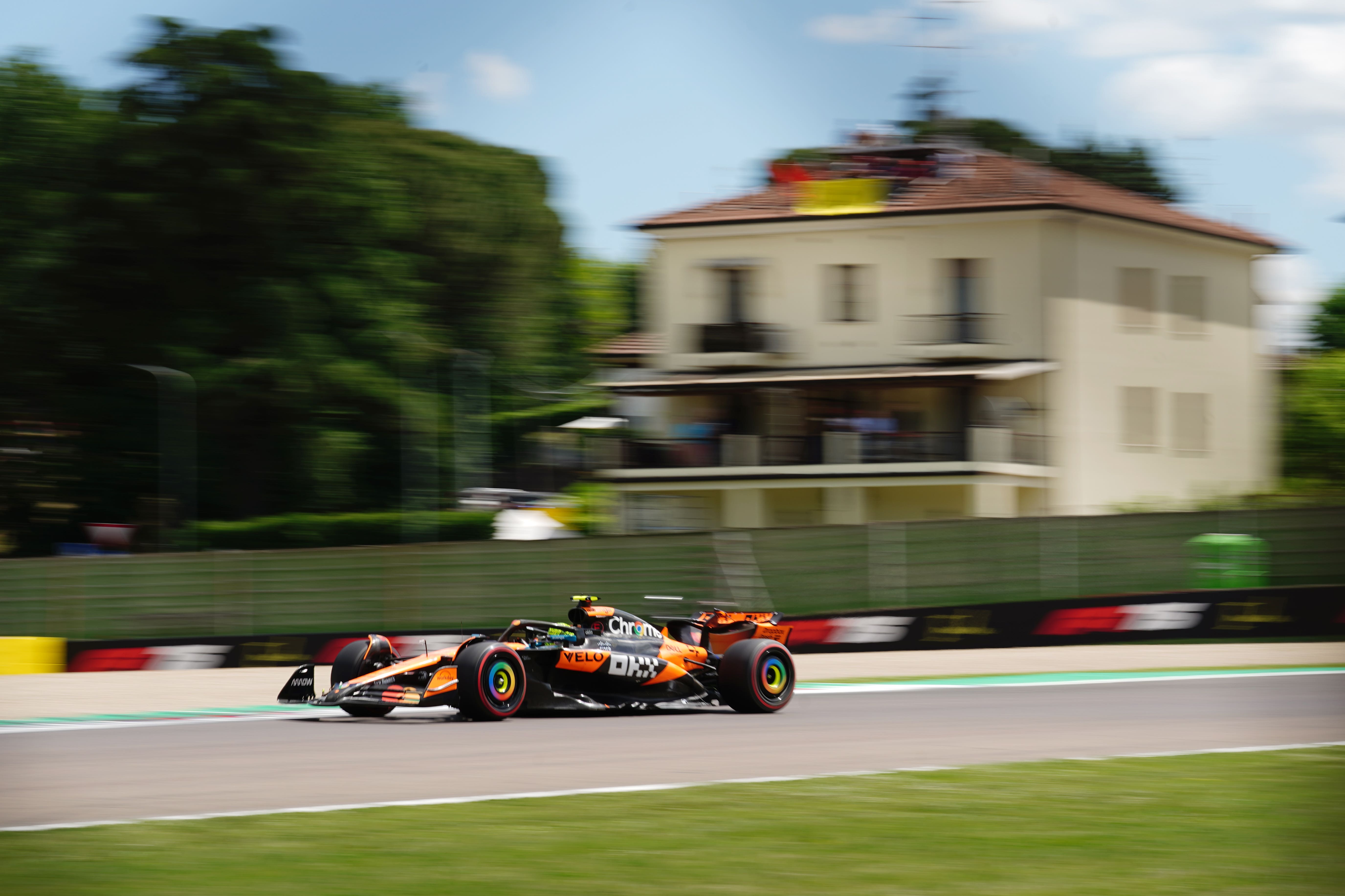 Lando Norris topped the charts ahead of qualifying (David Davies/PA)