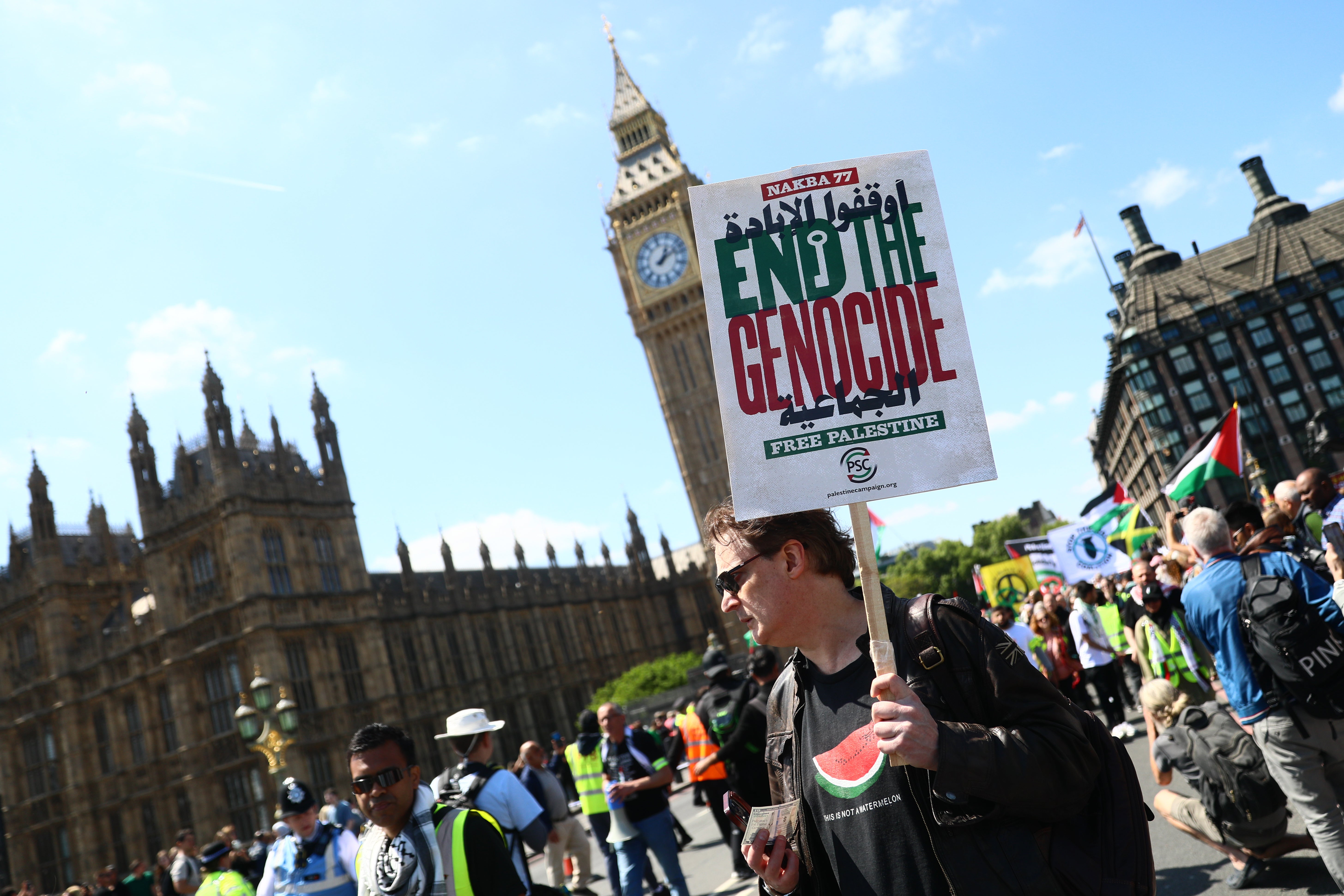 The march was to mark the anniversary of the 1948 Nakba