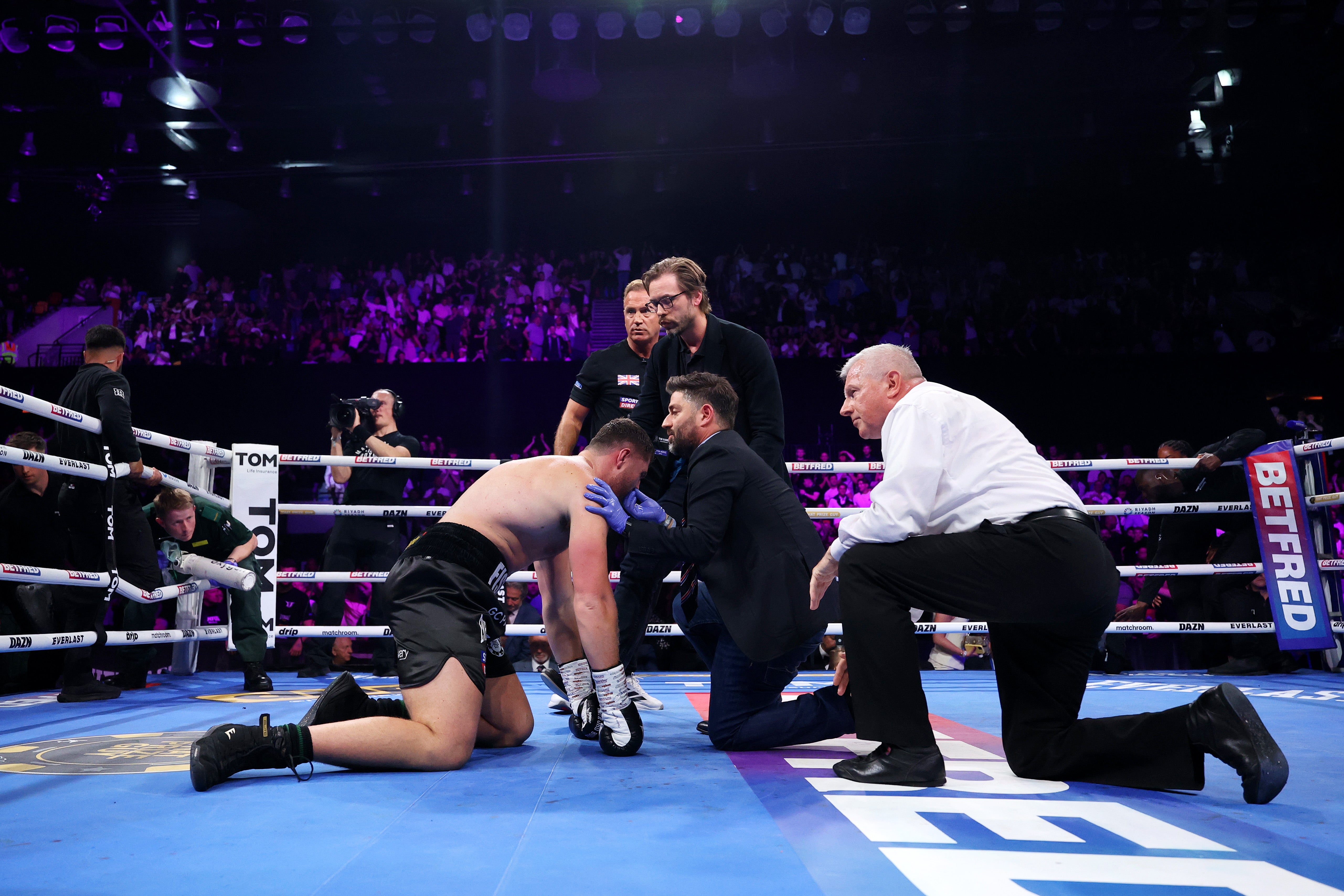 Fisher was dropped three times by Dave Allen across two fights, winning the first on points but losing the second via stoppage