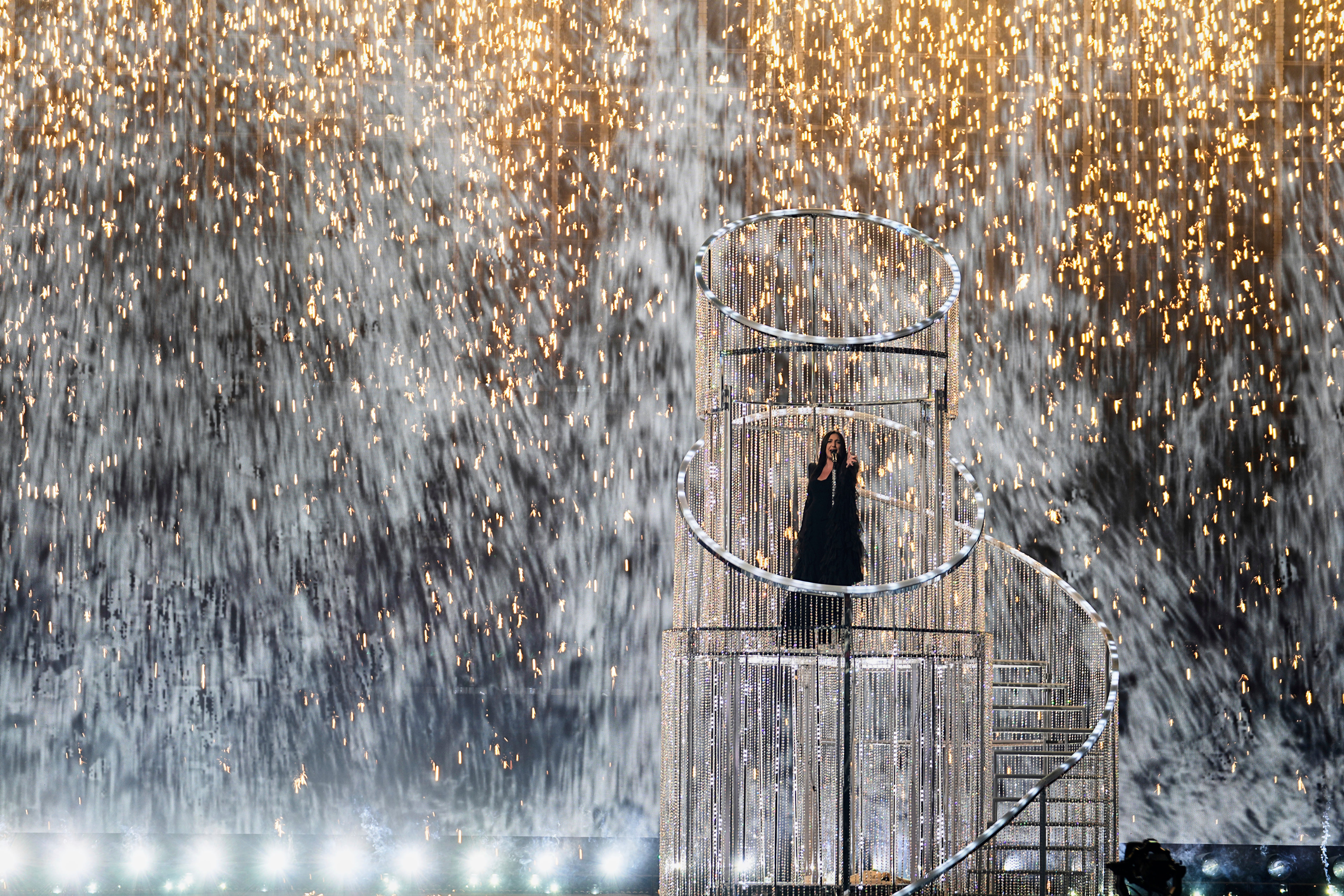 <p>Yuval Raphael from Israel performs the song New Day Will Rise</p>