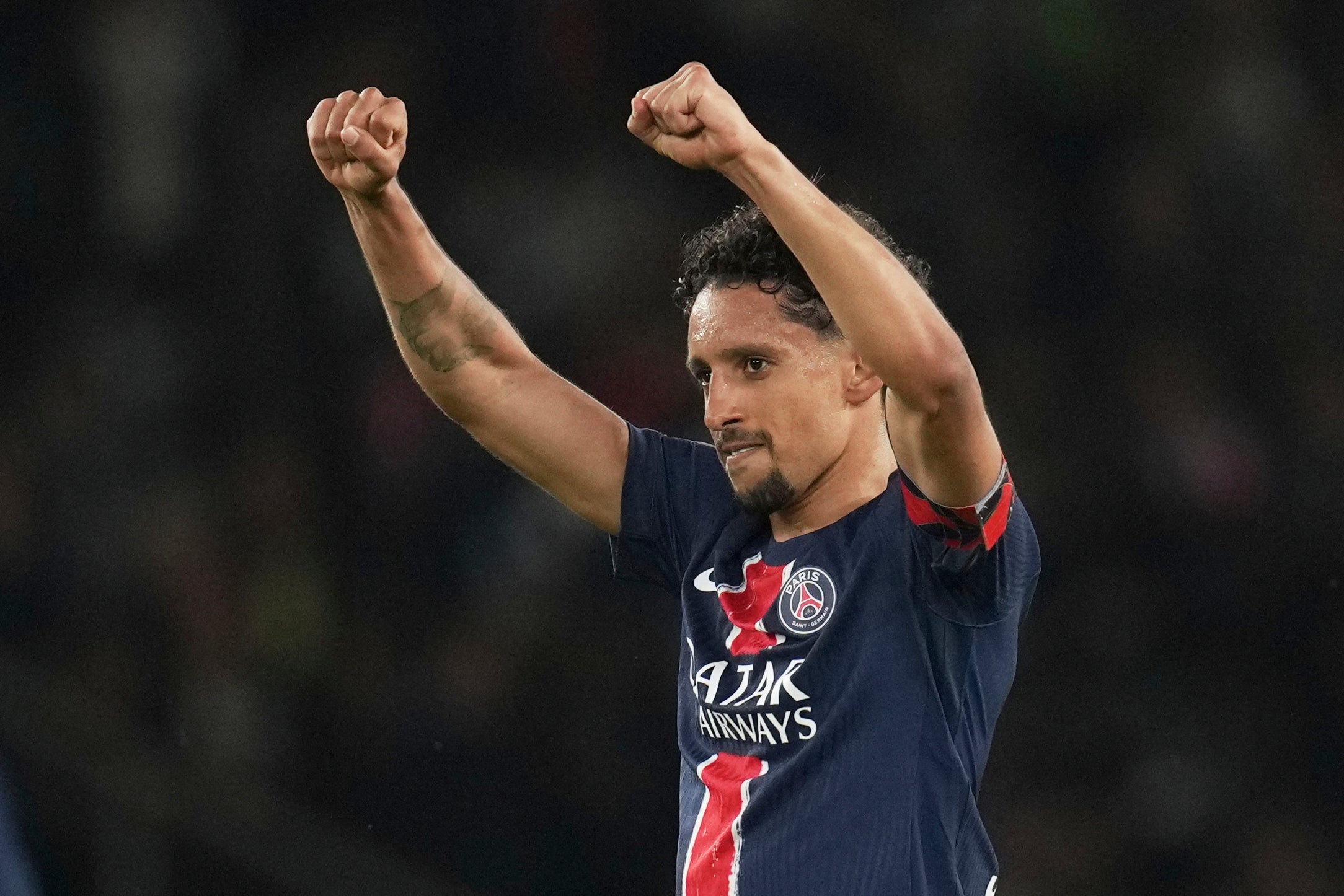 Marquinhos is in line for his 500th PSG appearance against Tottenham