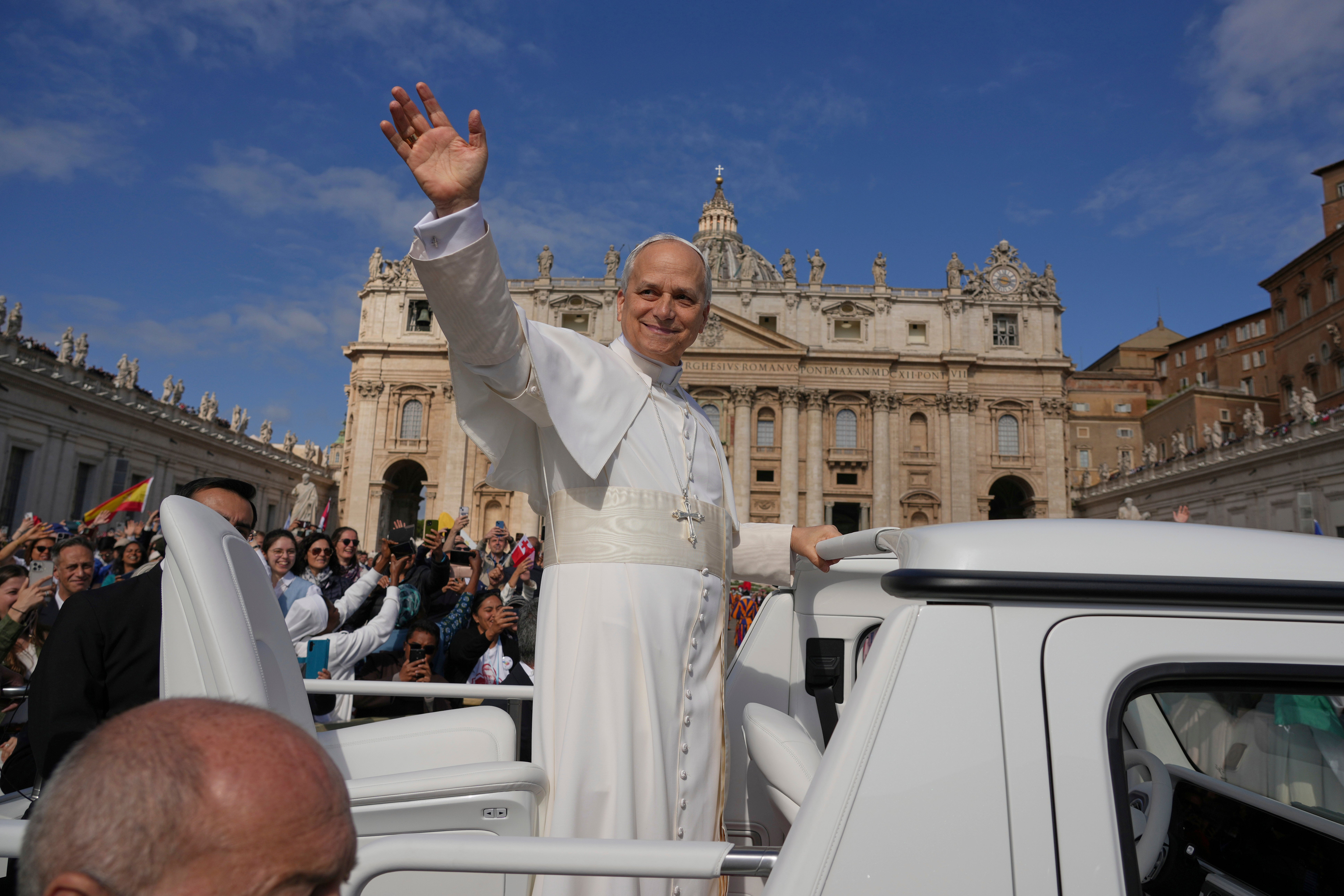 The first American pope succeeded the late Pope Francis