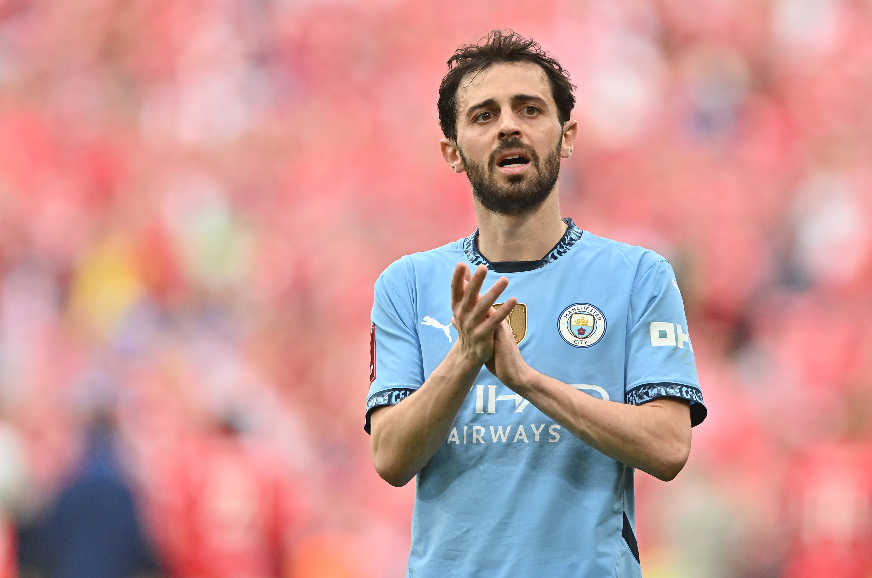 Bernardo Silva lamented Man City’s drop in standards this season after their FA cup defeat to Crystal Palace