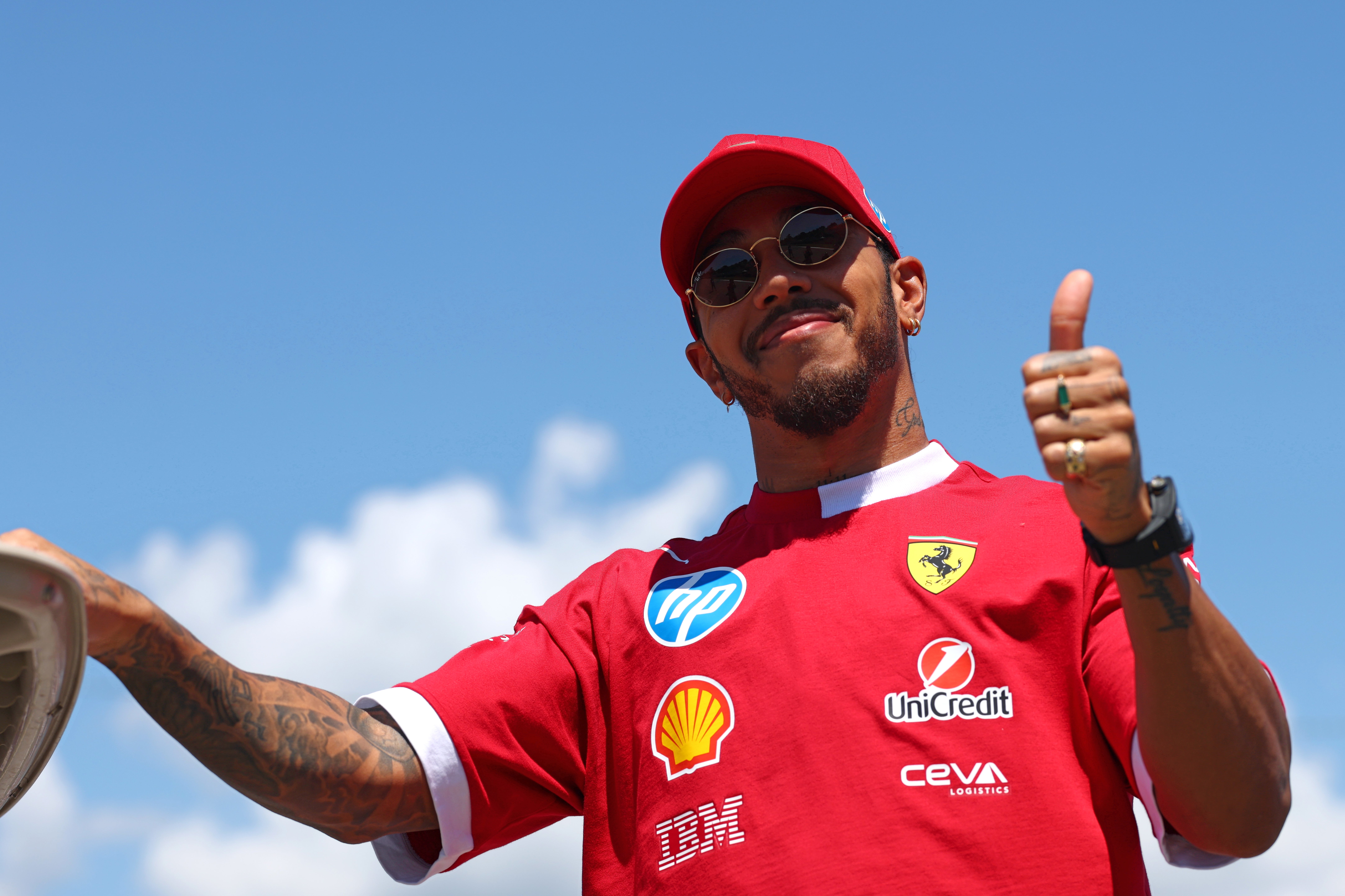 Lewis Hamilton was delighted after finishing fourth from 12th on the grid in Imola
