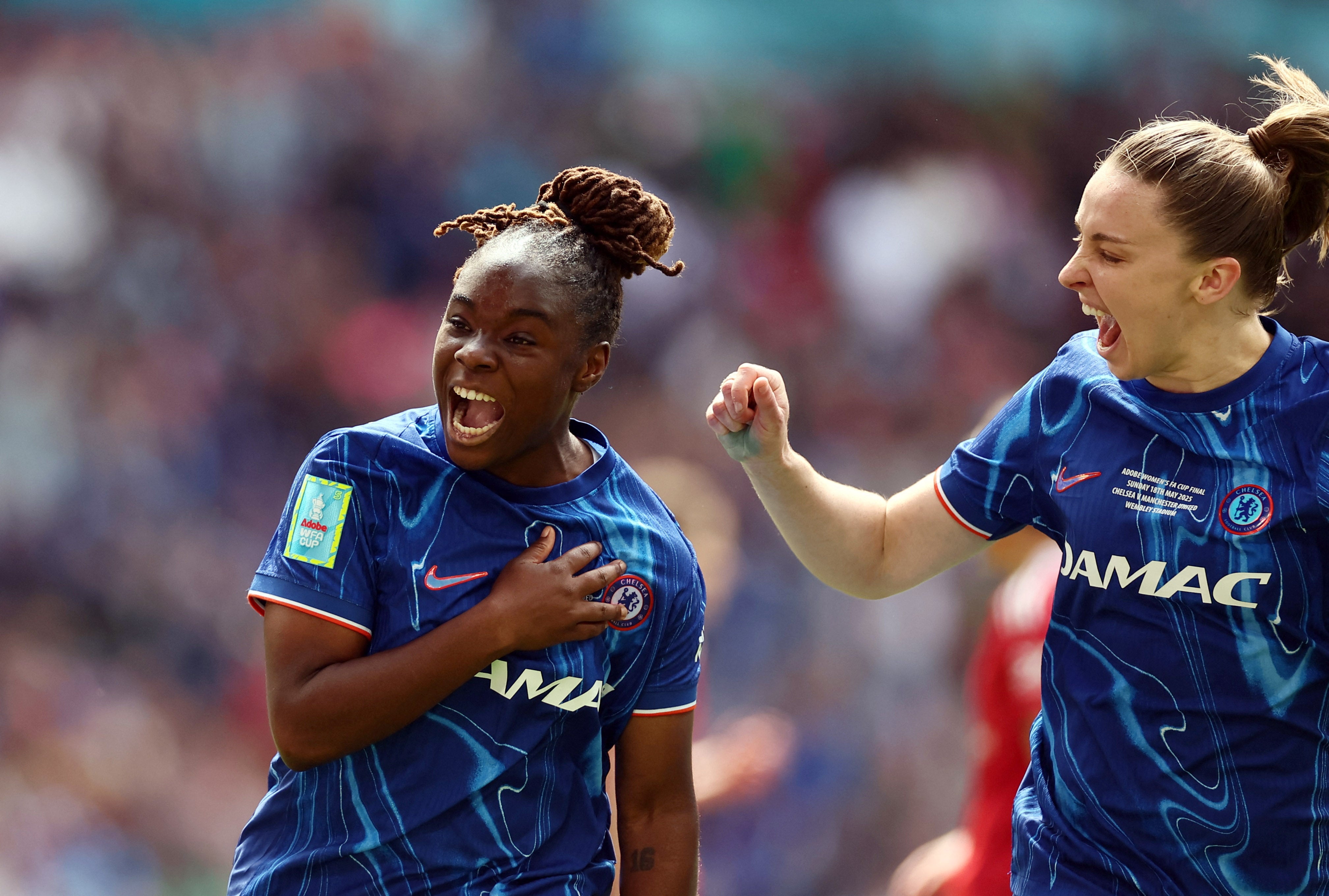 Baltimore scored from the spot to give Chelsea the lead