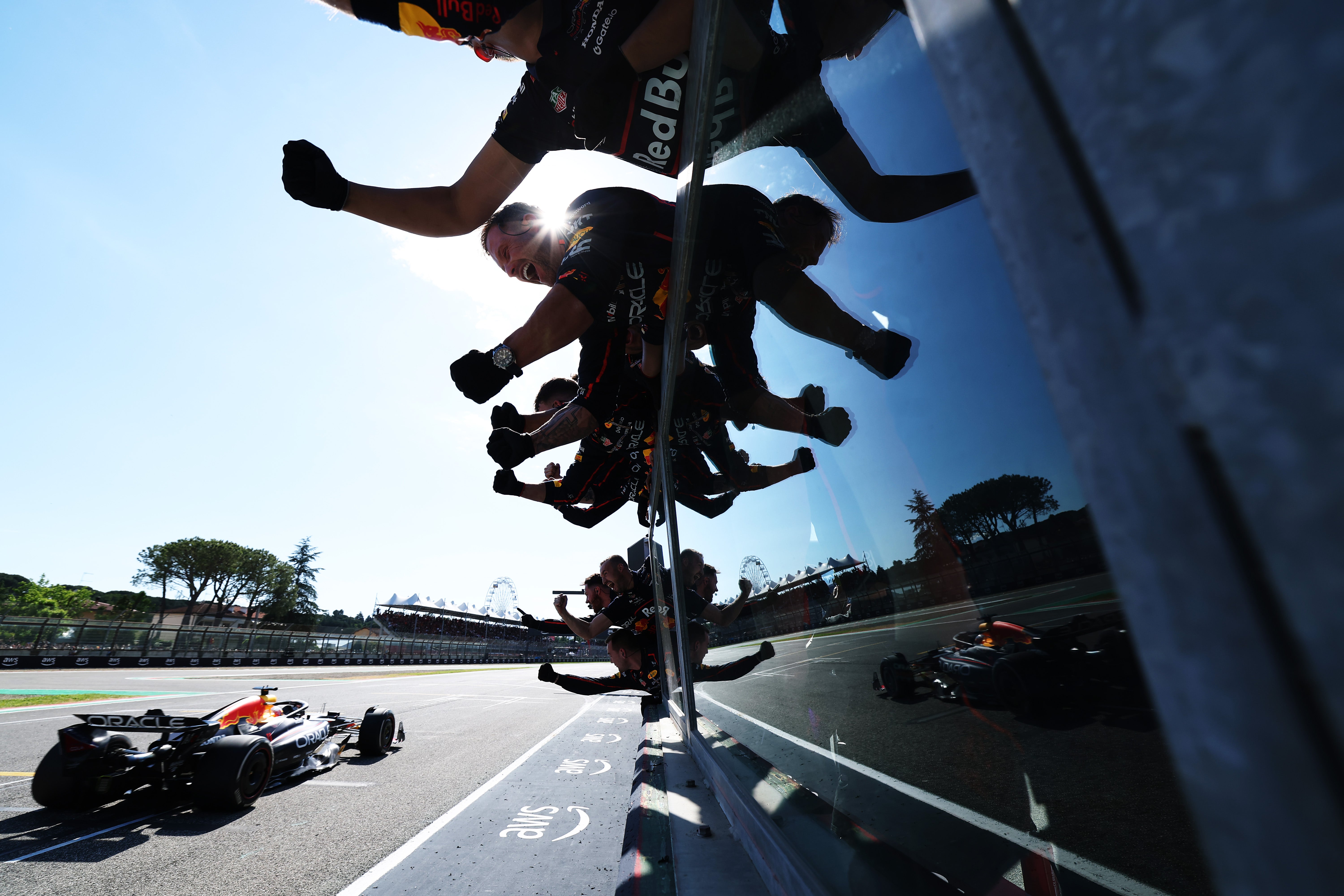 Max Verstappen claimed his second win of the season in Imola