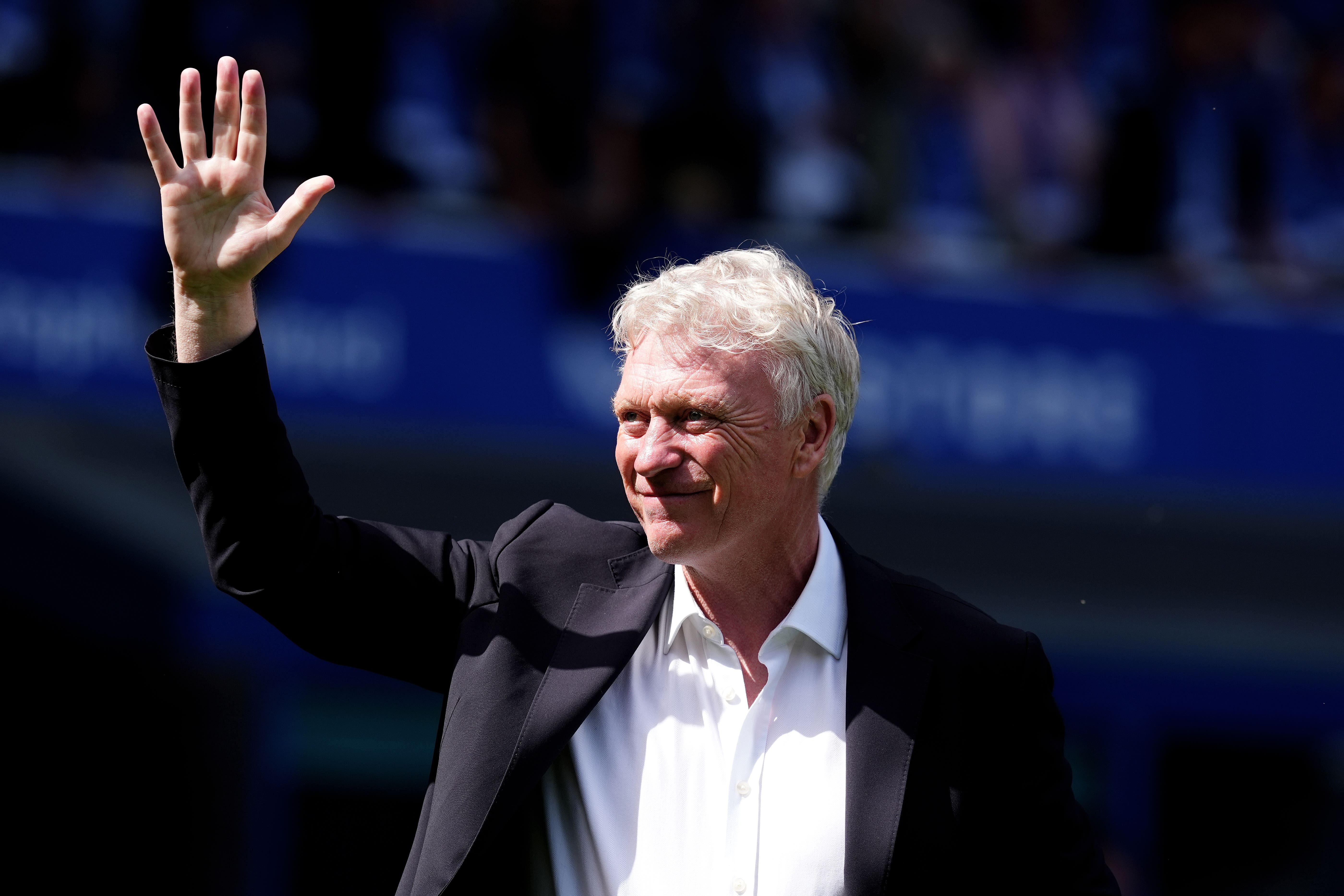 Everton boss David Moyes says farewell to Goodison Park (Martin Rickett/PA).