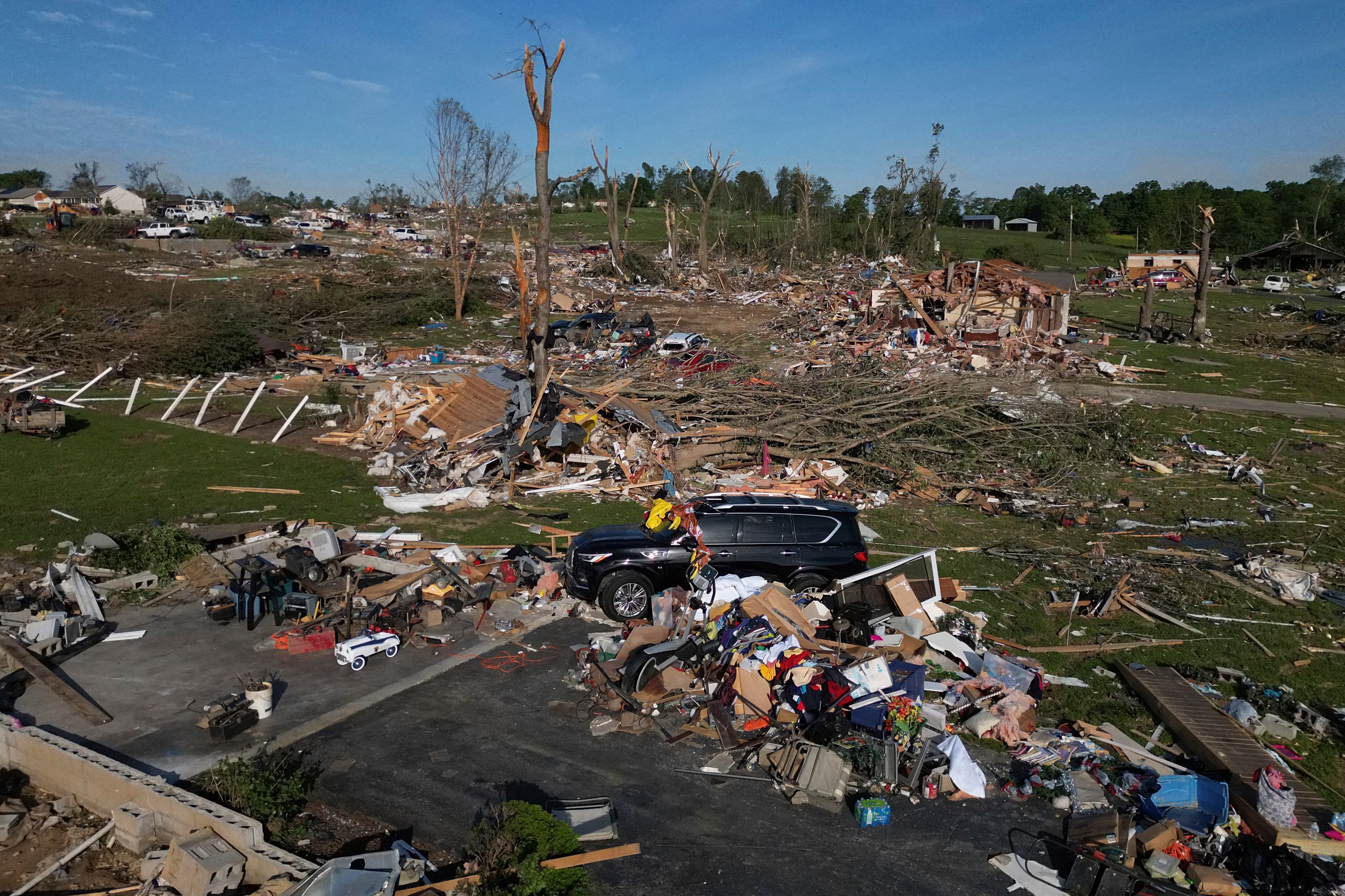 The town of London, Kentucky was hit particularly hard by tornadoes on Friday