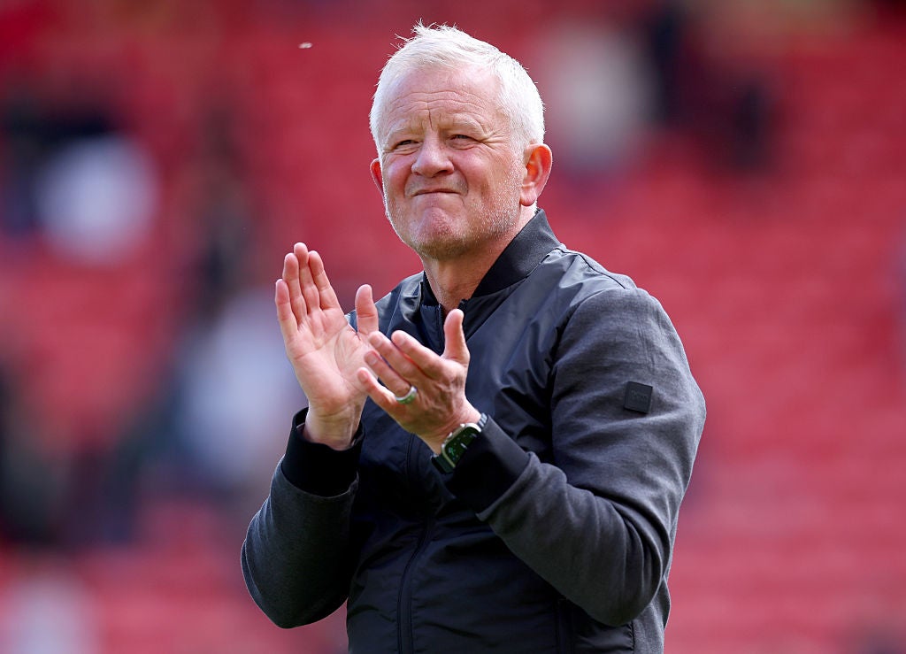 Chris Wilder is looking to take Sheffield United back into the Premier League at the first time of asking