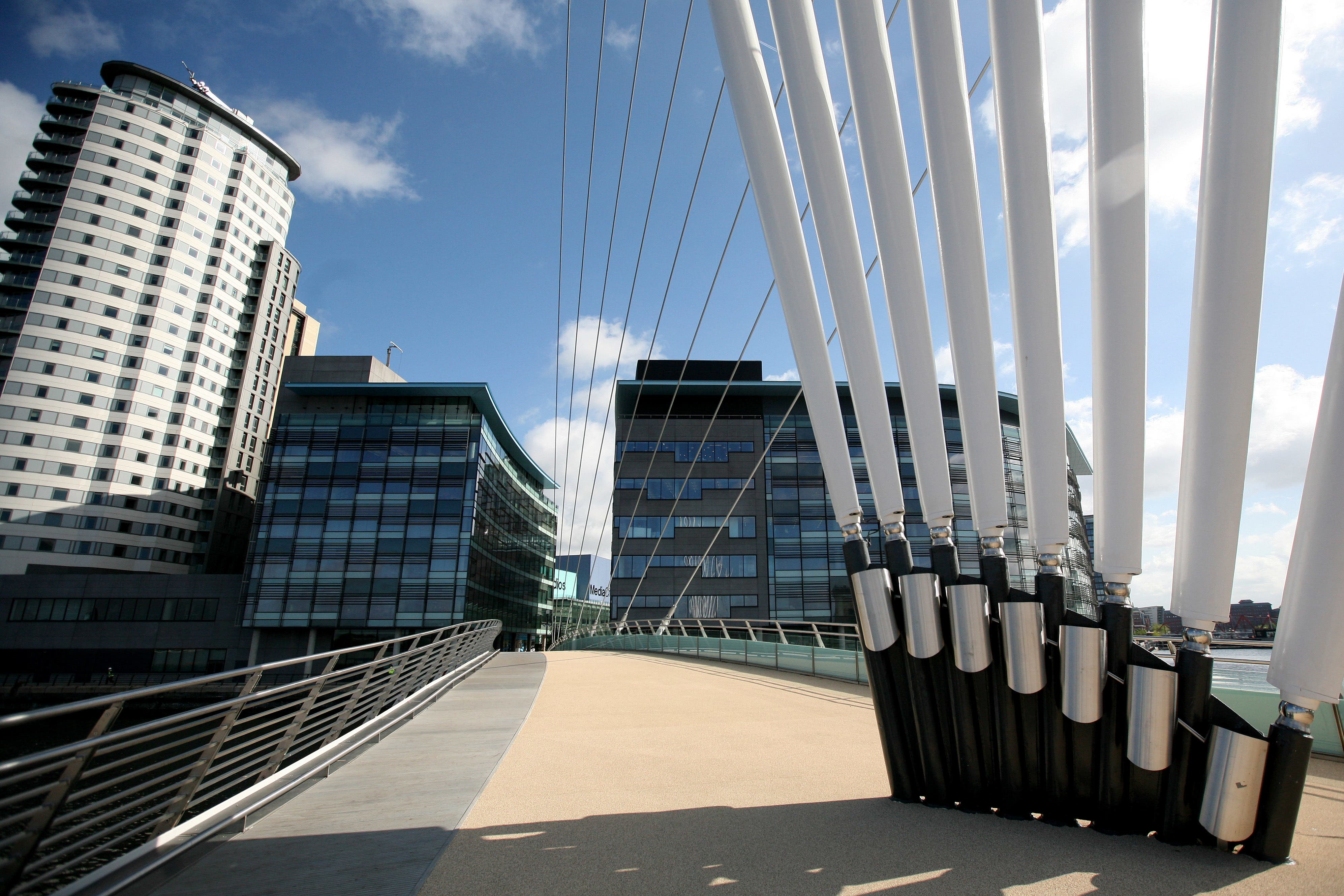 Property firm Hamptons estimates 80% of new flats in Salford were snapped up last year before they were built (Dave Thompson/PA)
