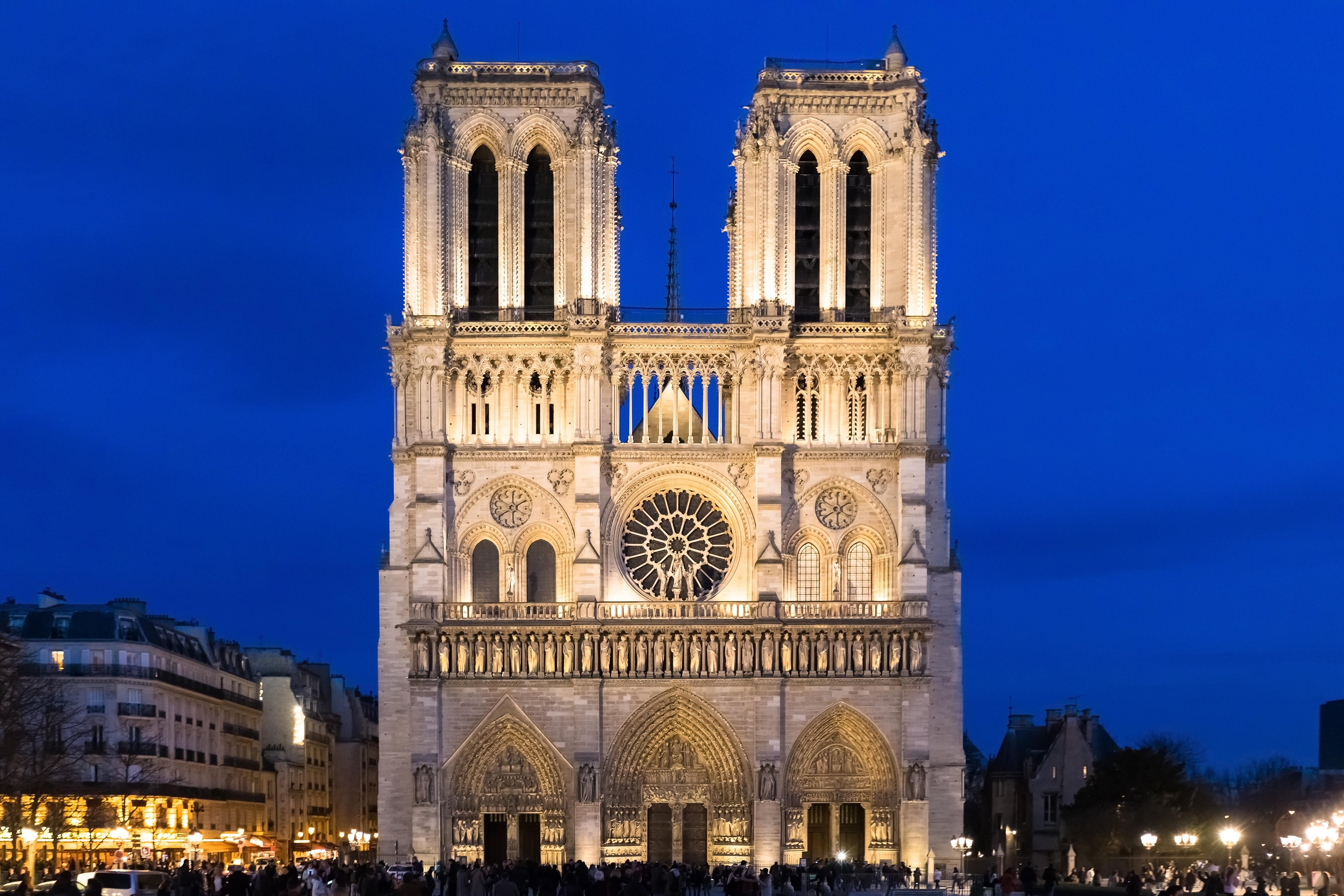 Notre Dame cathedral, which was destroyed in a 2019 fire