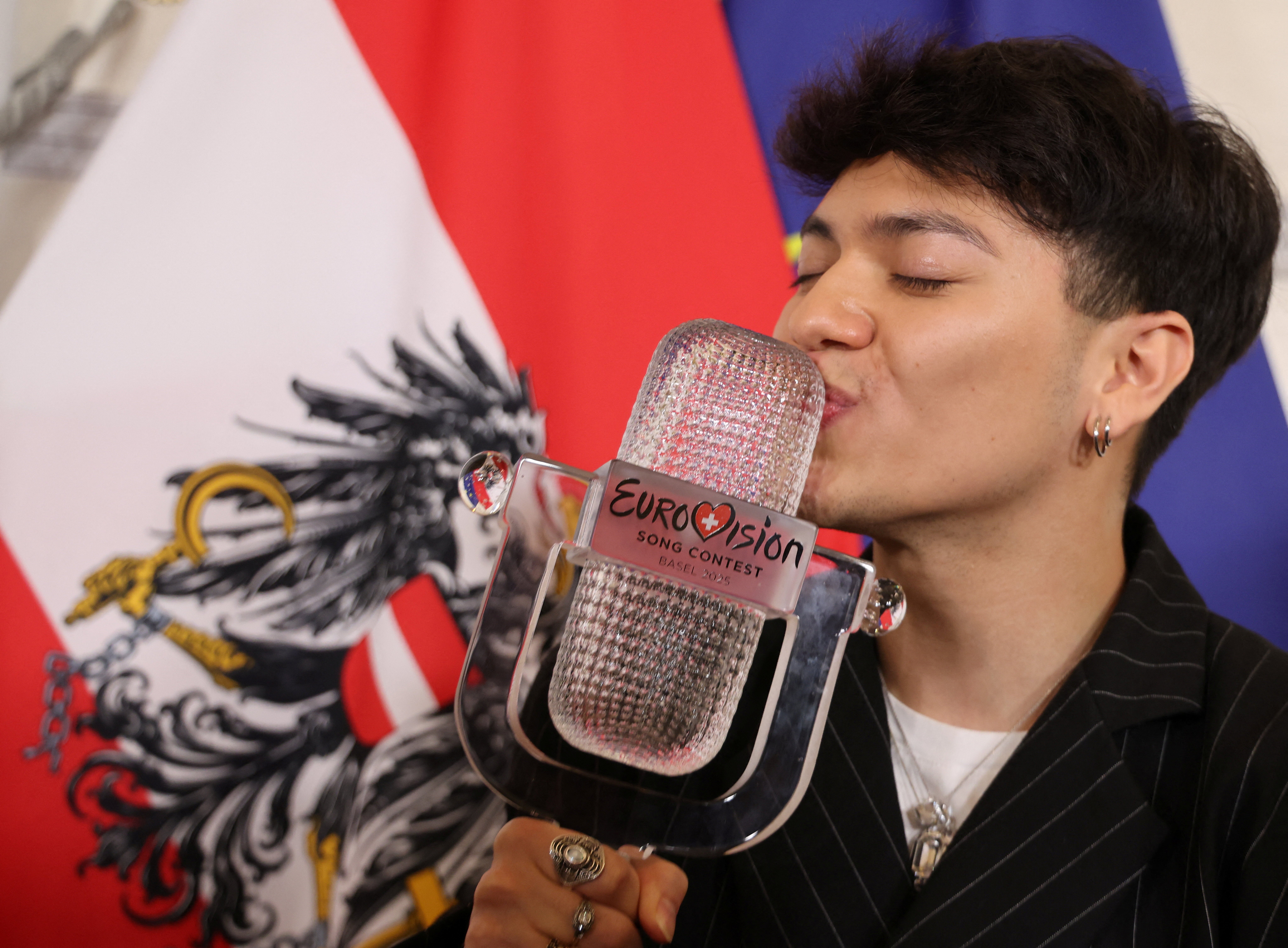 Singer JJ won this year’s Eurovision Song Contest on behalf of Austria, which will now host the competition in 2026