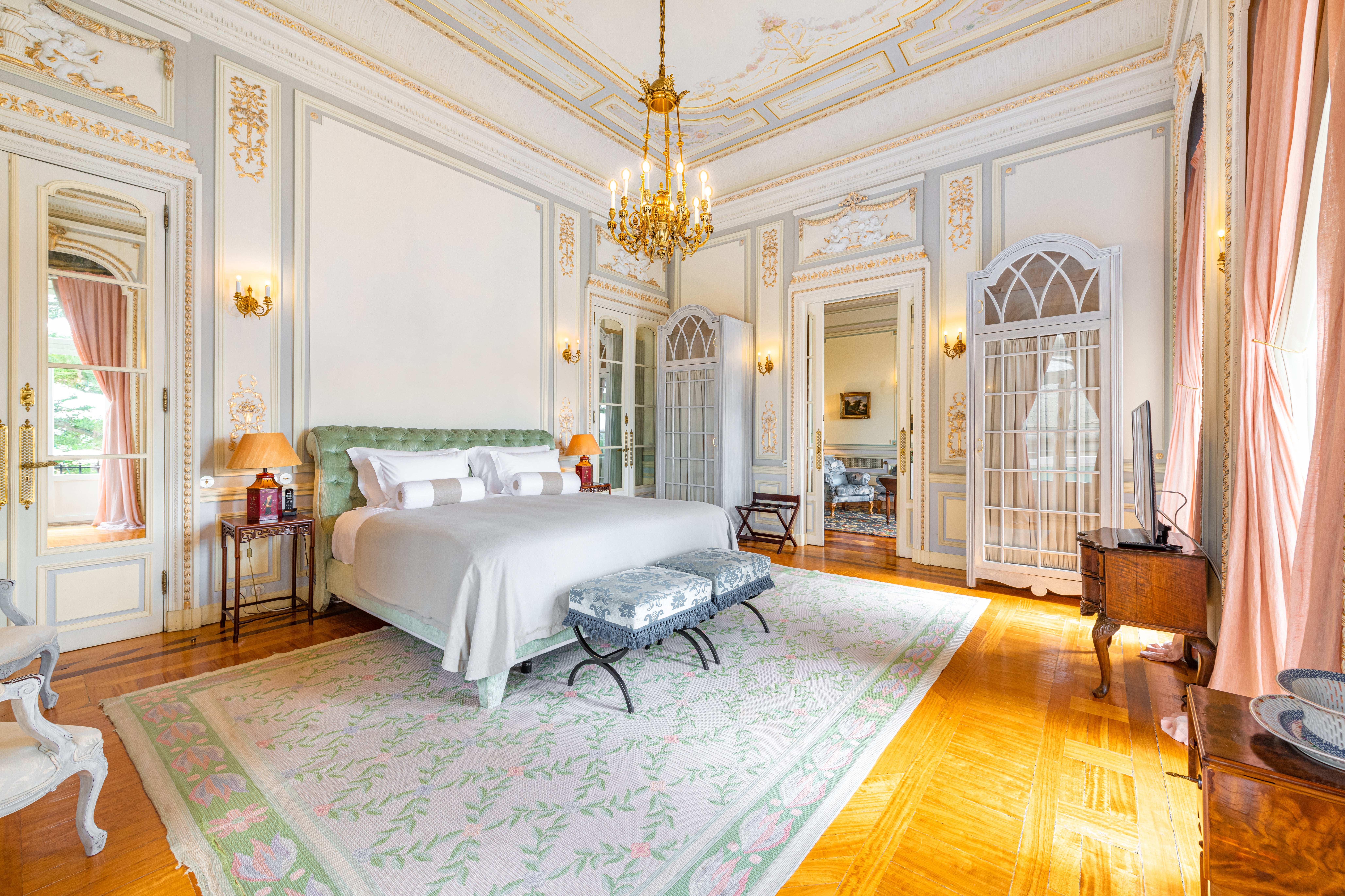 If modern bohemian boltholes don’t cut it, why not try regal rooms with butler service at Pestana Palace