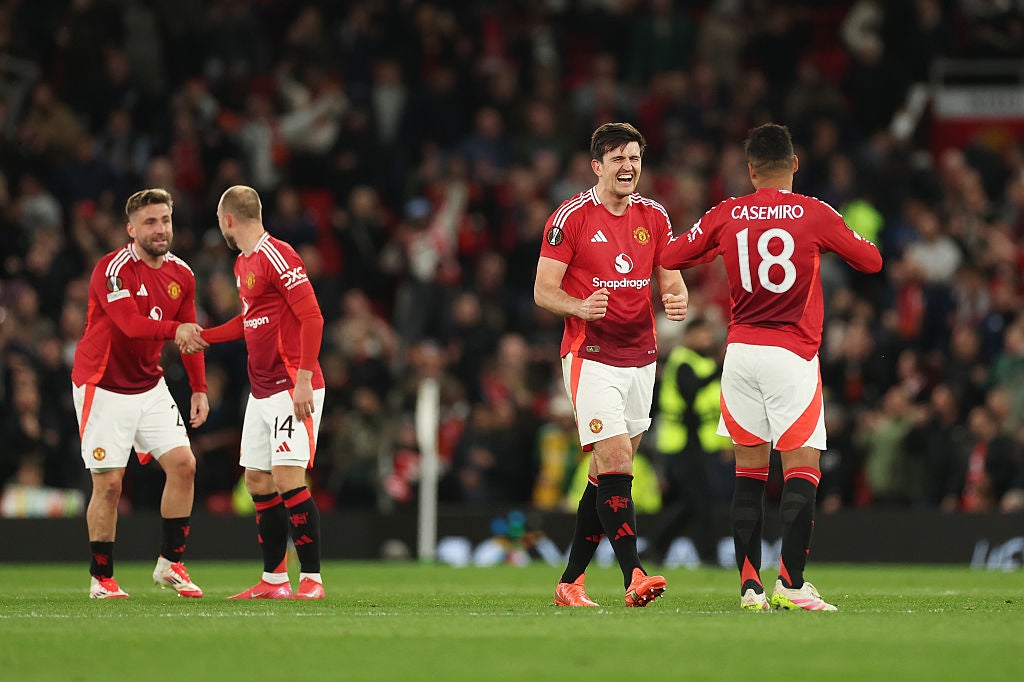 United's quarter-final win over Lyon sparked jubilant scenes at Old Trafford