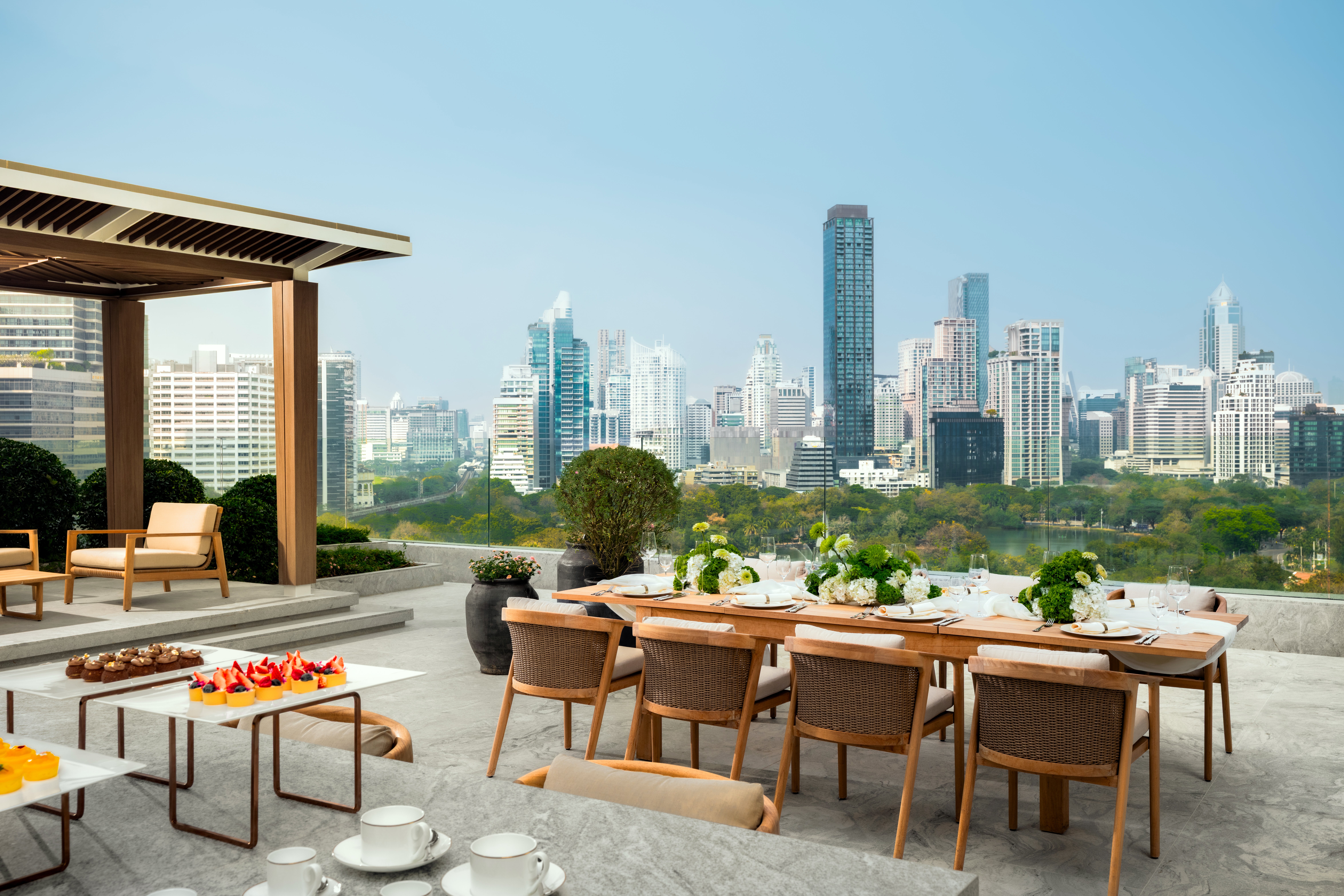 Some of Dusit Thani’s rooms come with spectacular views over the city