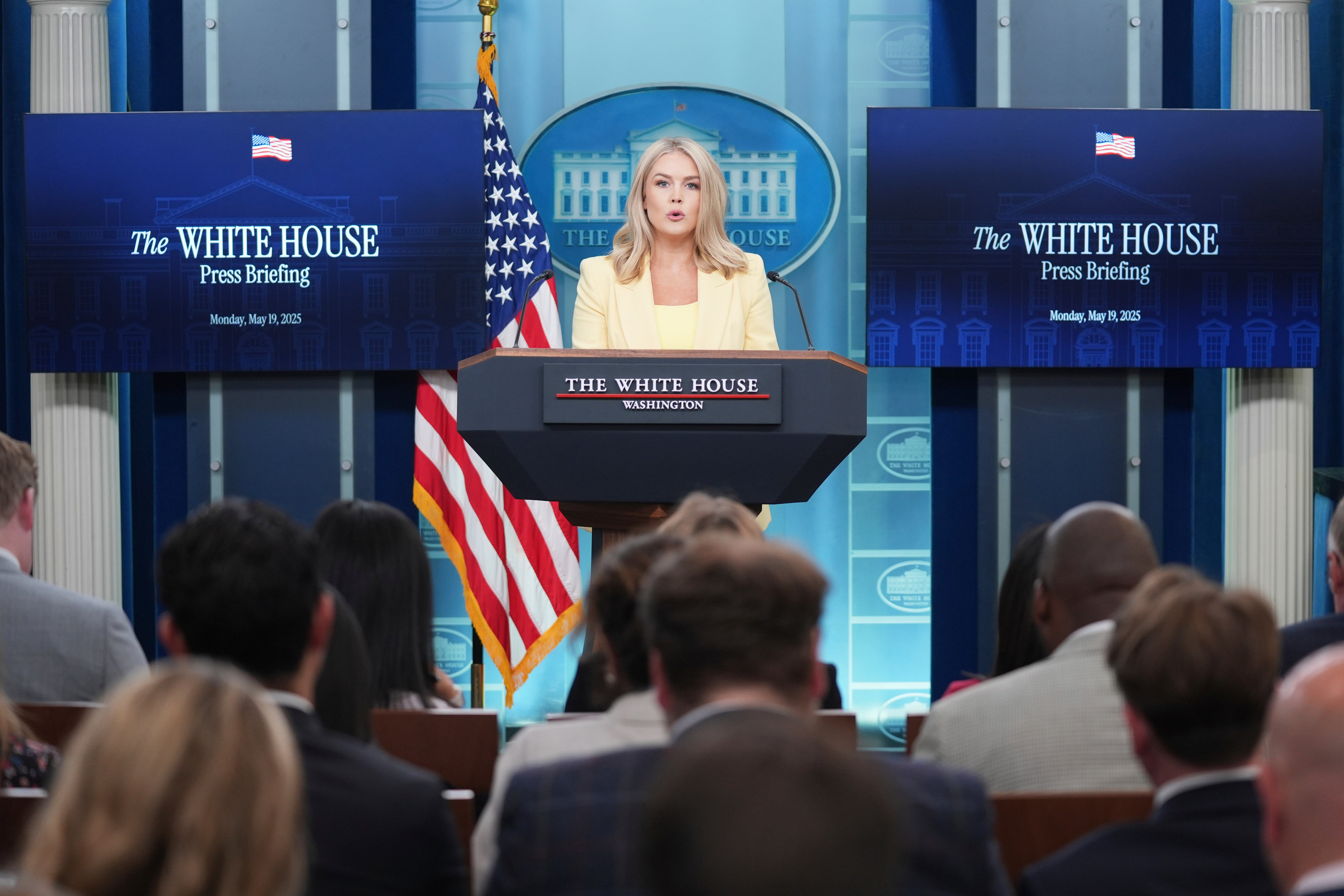 White House Press Secretary Karoline Leavitt defended the $400 million plane from Qatar that Donald Trump is accepting.