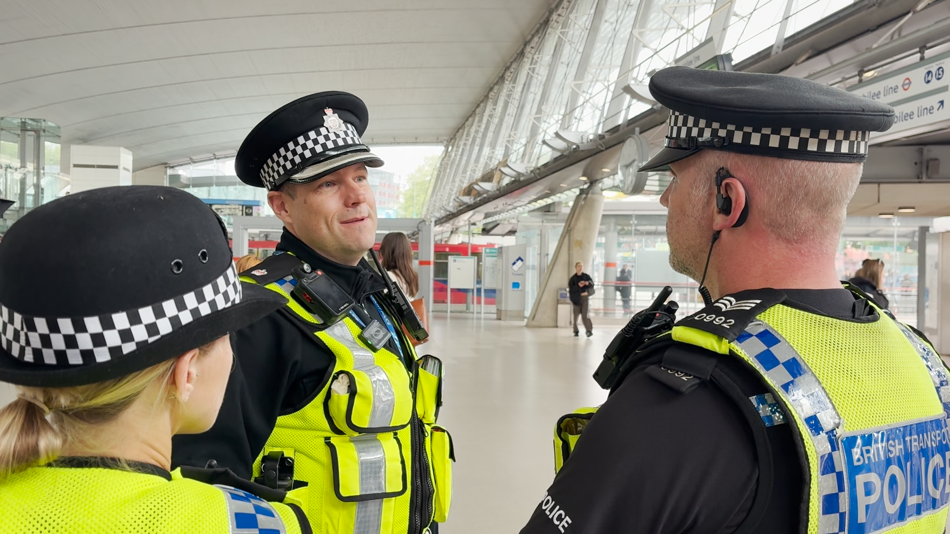 Superintendent John Loveless of the BTP on the operation, pictured in Stratford