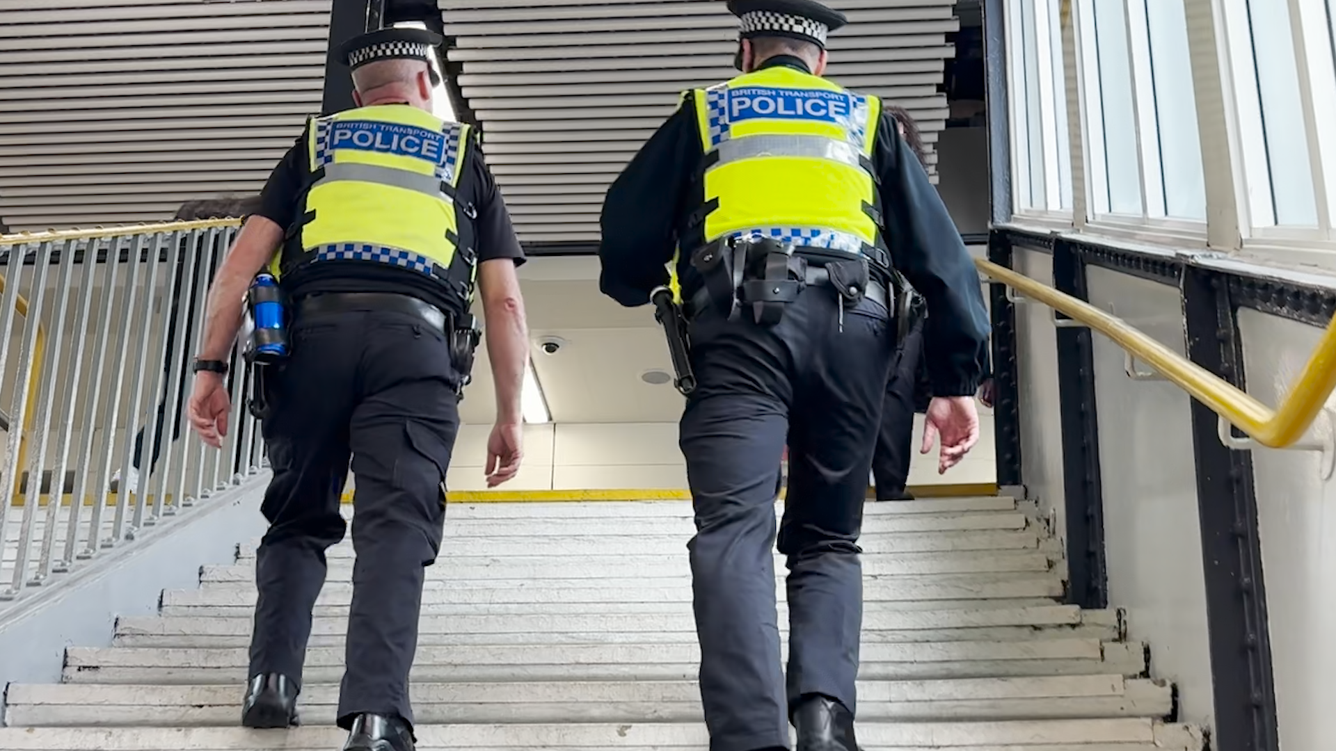 British Transport Police on operation to tackle fare evasion in Ilford