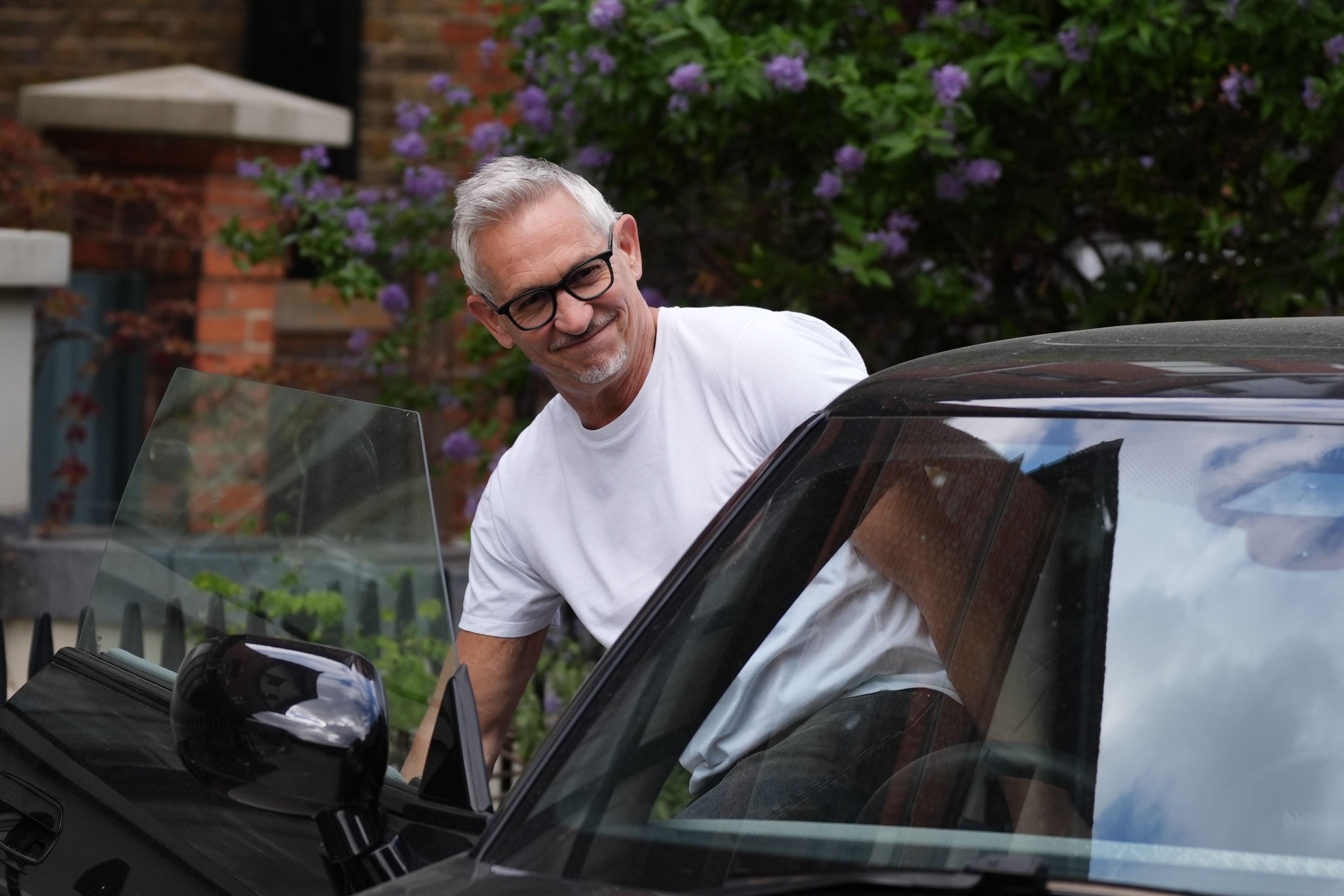 Match Of The Day presenter Gary Lineker outside his home in London (Ben Whitley/PA)