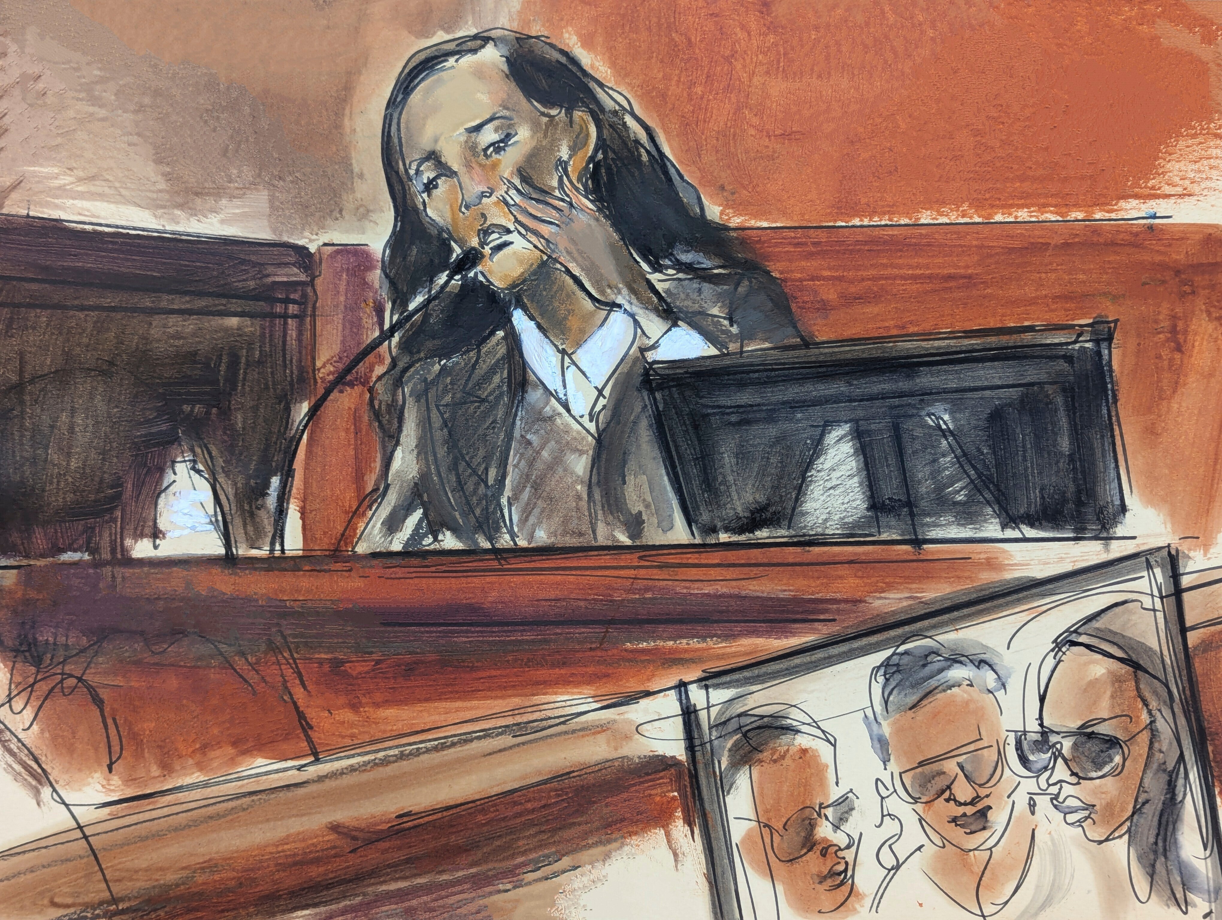 Witness Dawn Richards testifies during the sex trafficking and racketeering trial of Sean ‘Diddy’ Combs, Monday, May 19