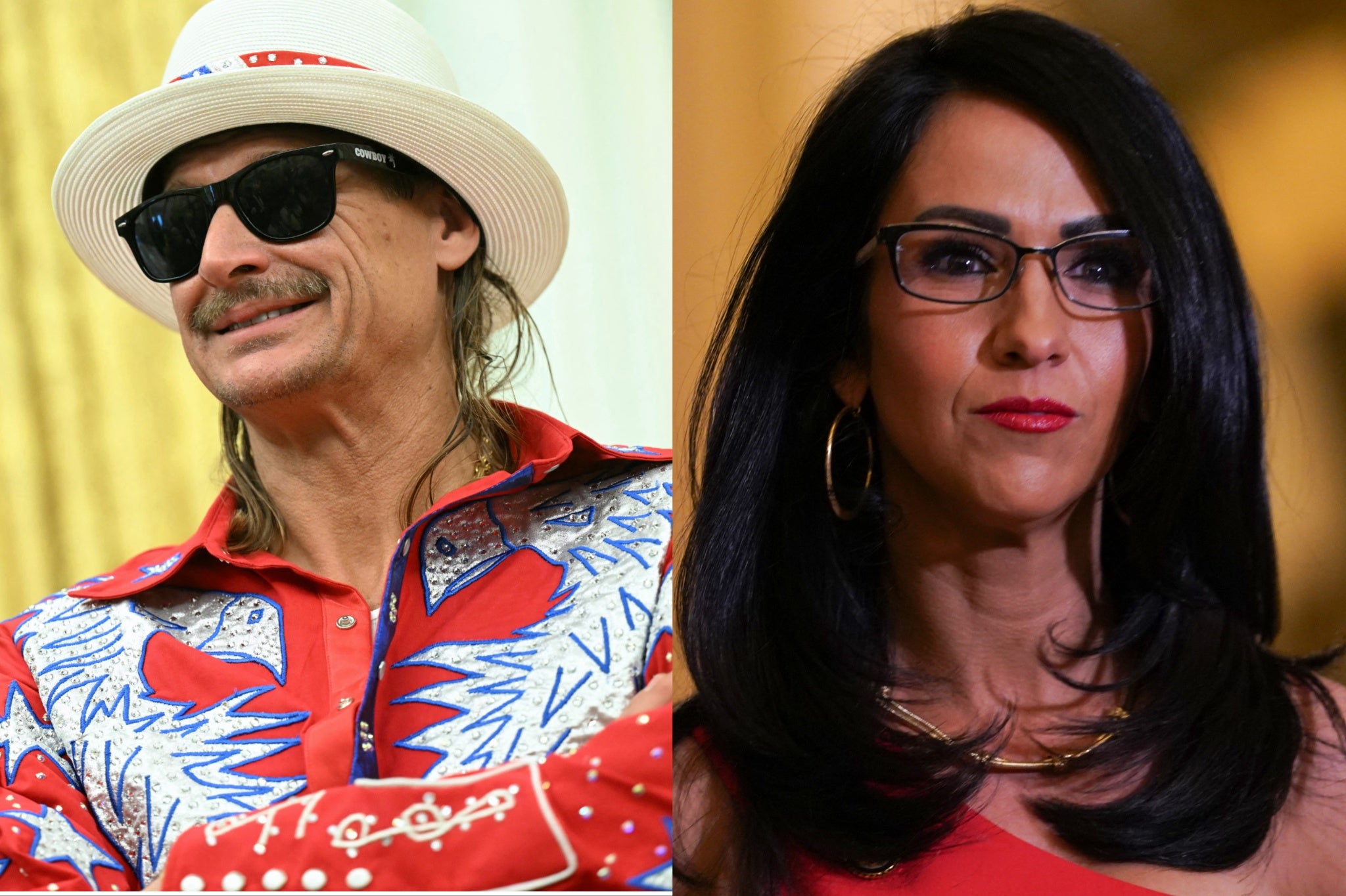 Rock and Boebert were previously seen getting into a can together after a Donald Trump inaugural event earlier this year