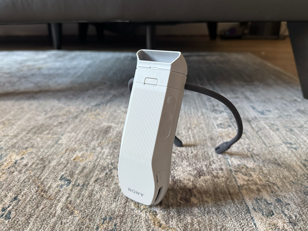 It has a malleable neck band that can be adjusted, with full controls on the device itself (Alex Lee/The Independent )