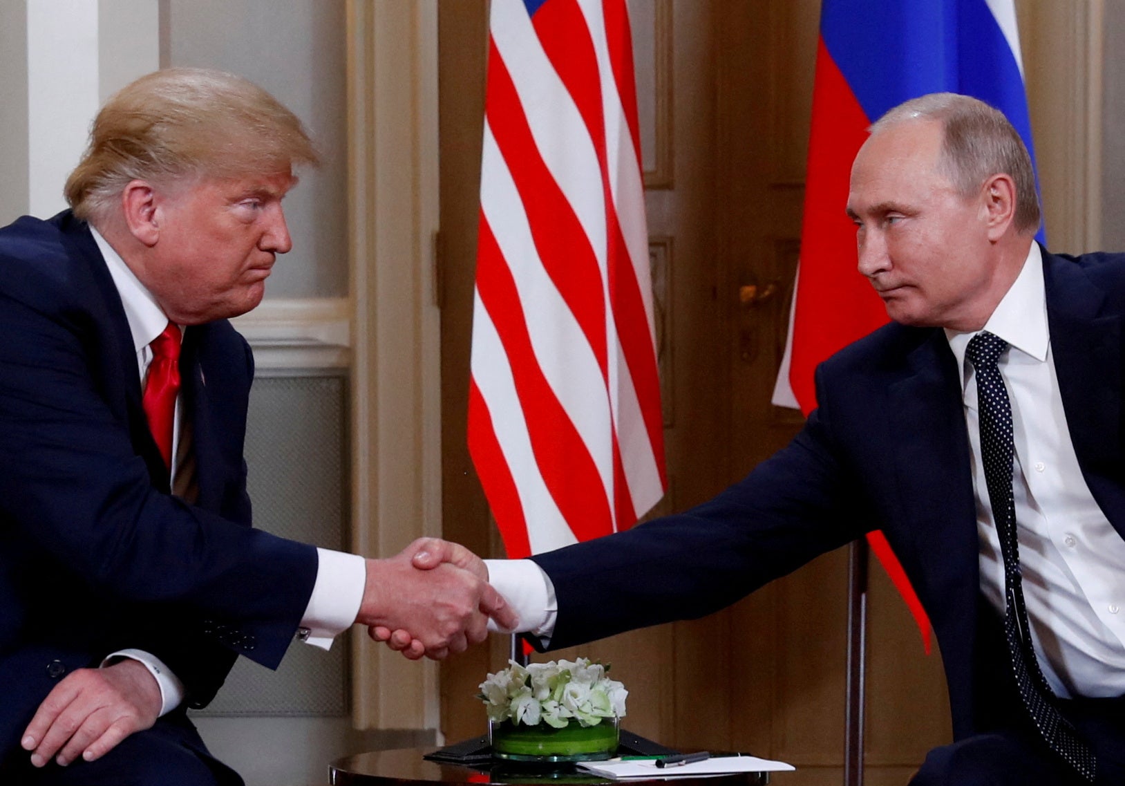 The US president said the talks between the pair went ‘very well’