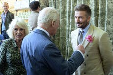 David Beckham shares heartfelt moment with King Charles and Queen Camilla at Chelsea Flower Show