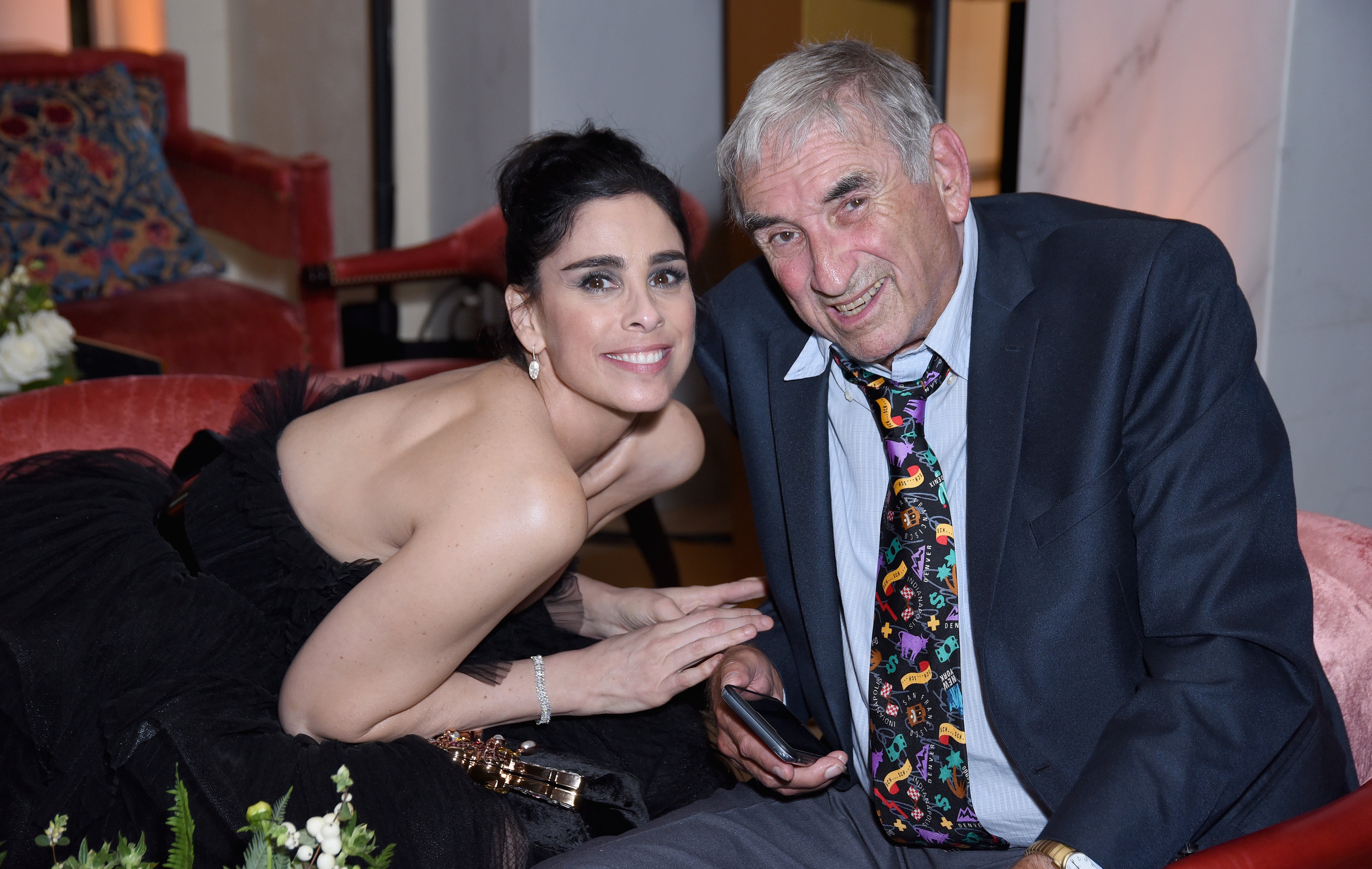 Sarah Silverman with her late father Donald.