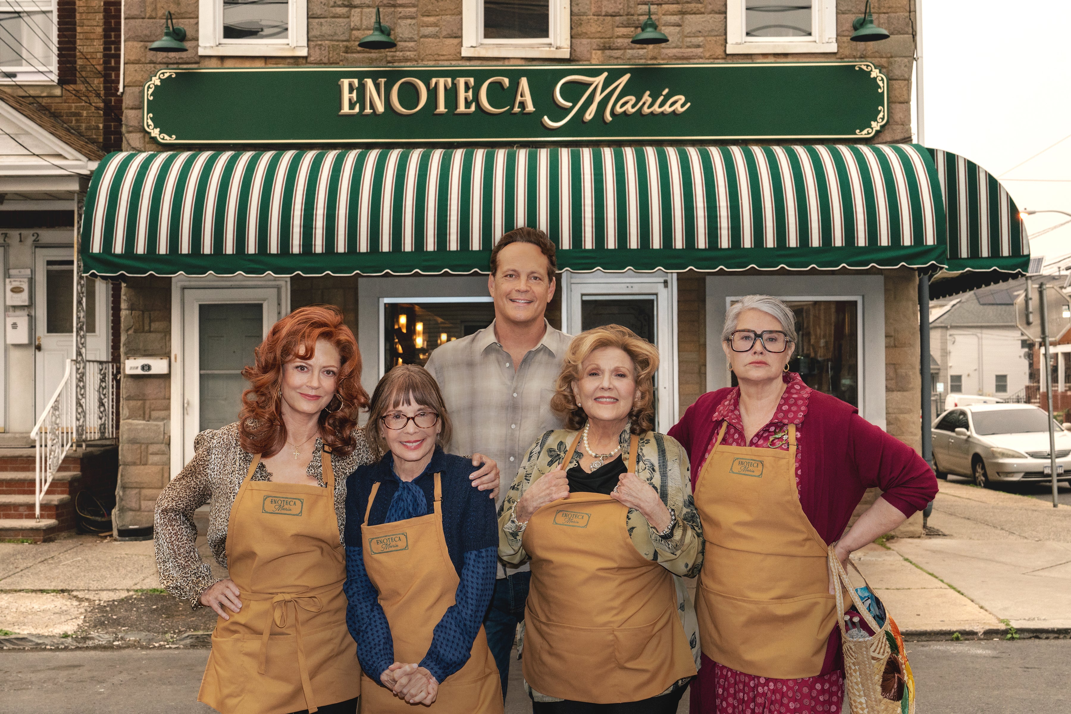Lorraine Bracco stars in Netflix film ‘Nonnas’ alongside Vince Vaughn, Susan Sarandon, Talia Shire, and Linda Cardellini