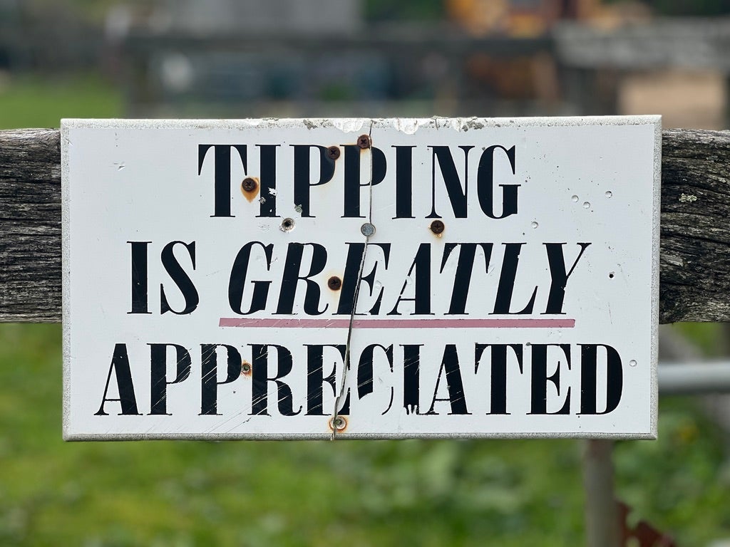 Gratuitous information: Sign at a stables outside Montauk, New York