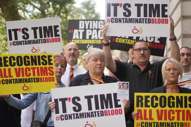 Campaigners have written to the Prime Minister calling for action over infected blood payouts (PA)