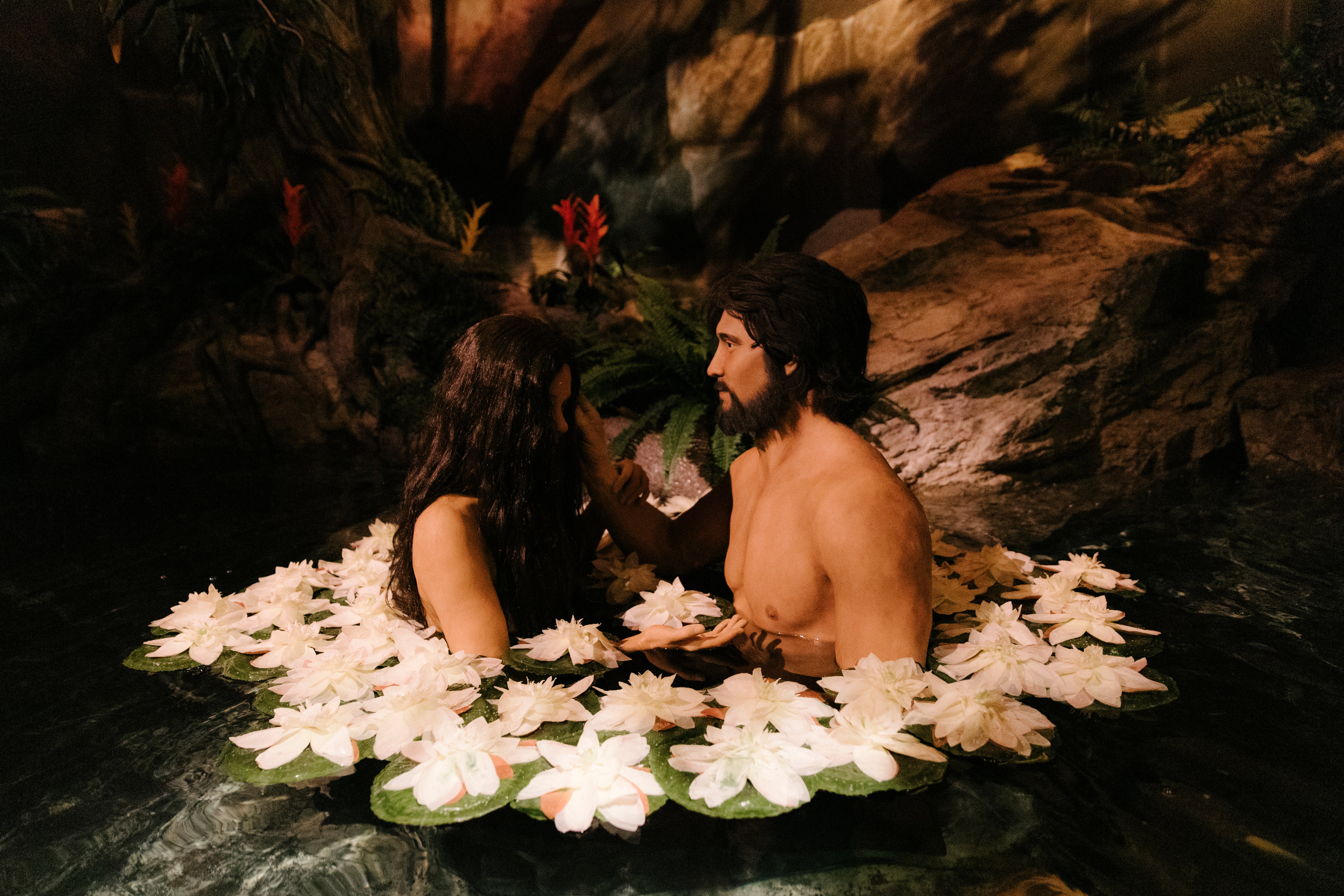 An exhibit of Adam and Eve is seen at the Creation Museum in Petersburg