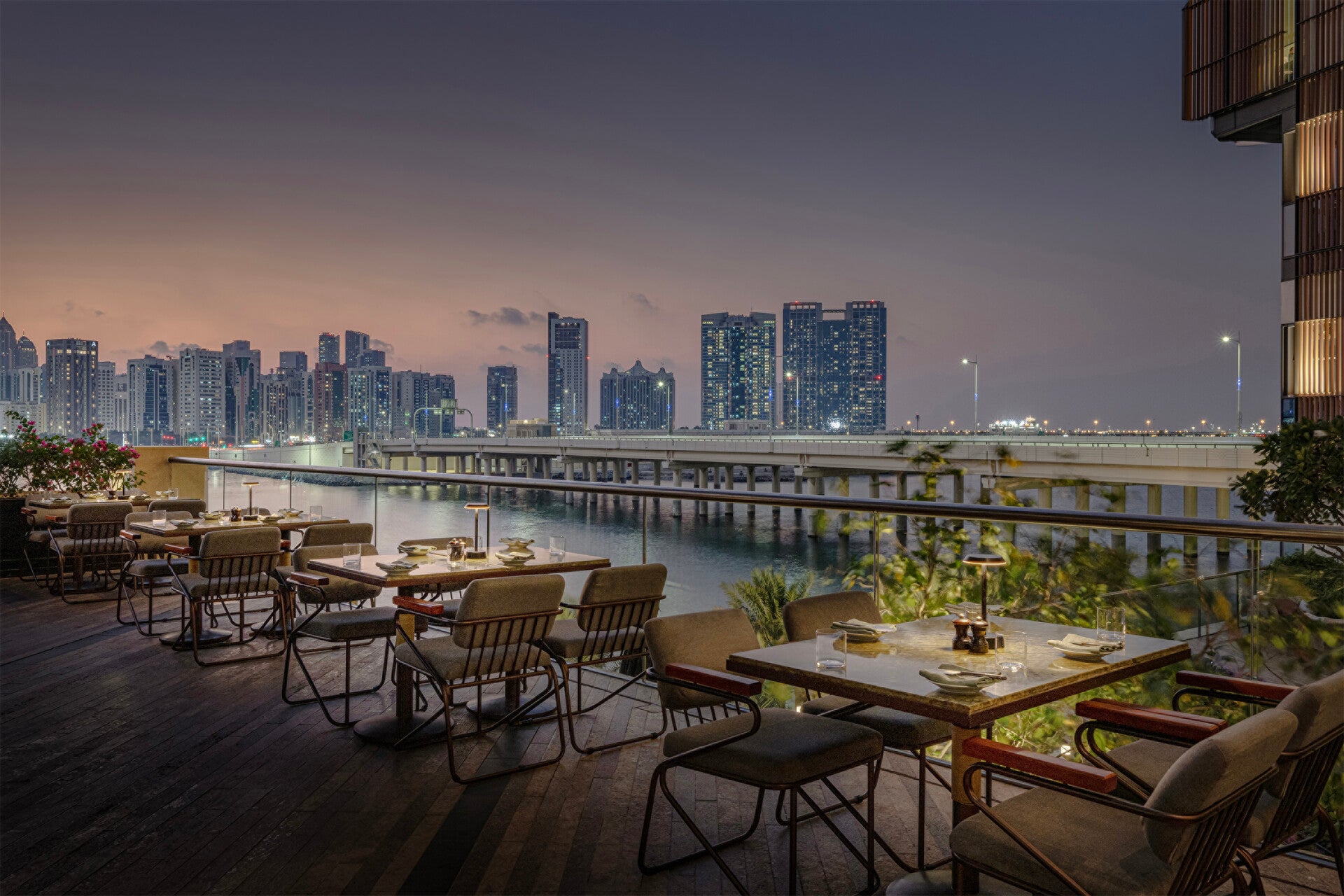 Seek out Abu Dhabi’s best glittering skyline views with the city’s top hotels for luxury stays, private beaches and butler service