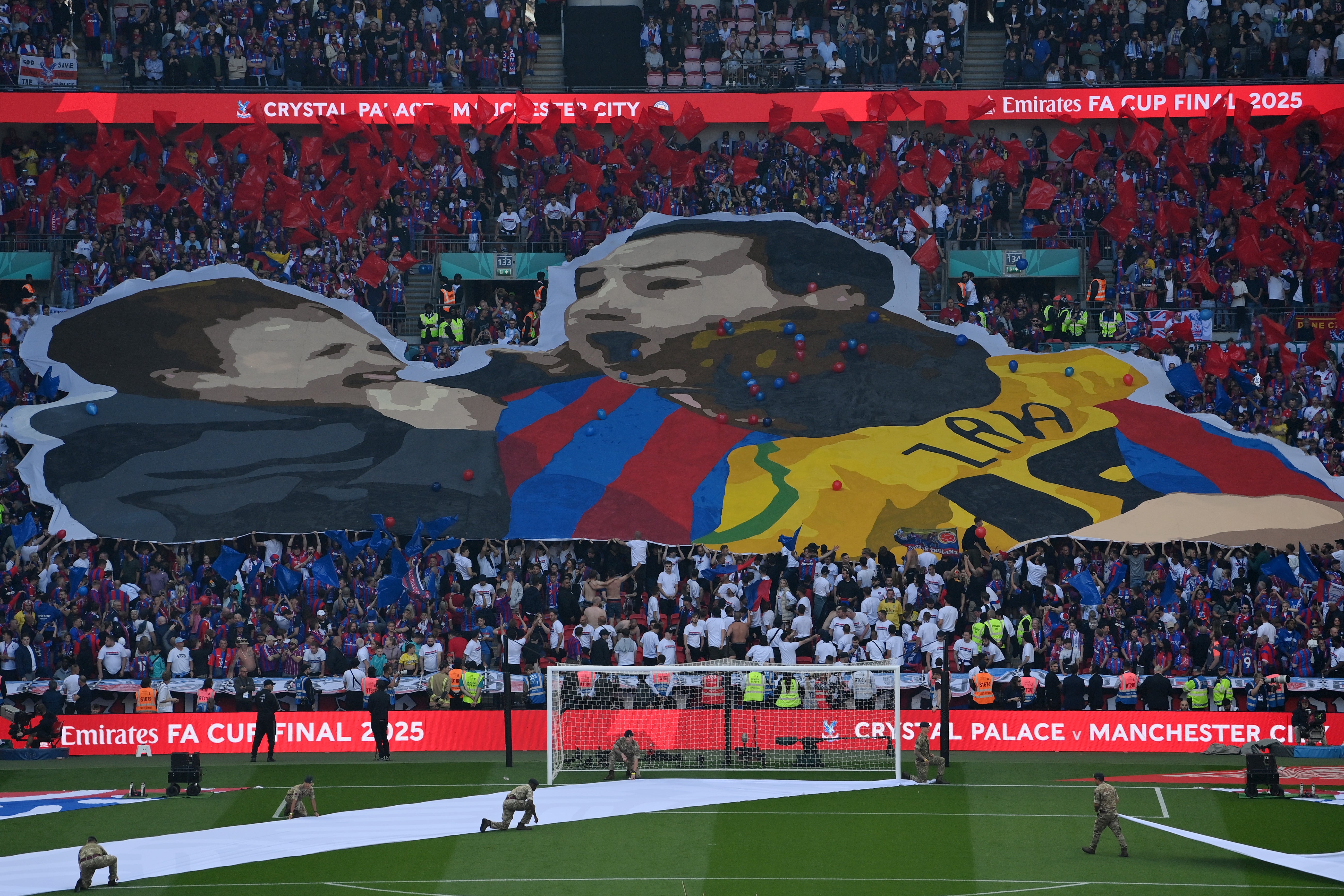 <p>Crystal Palace’s ultras set the standard for tifos at the FA Cup final</p>