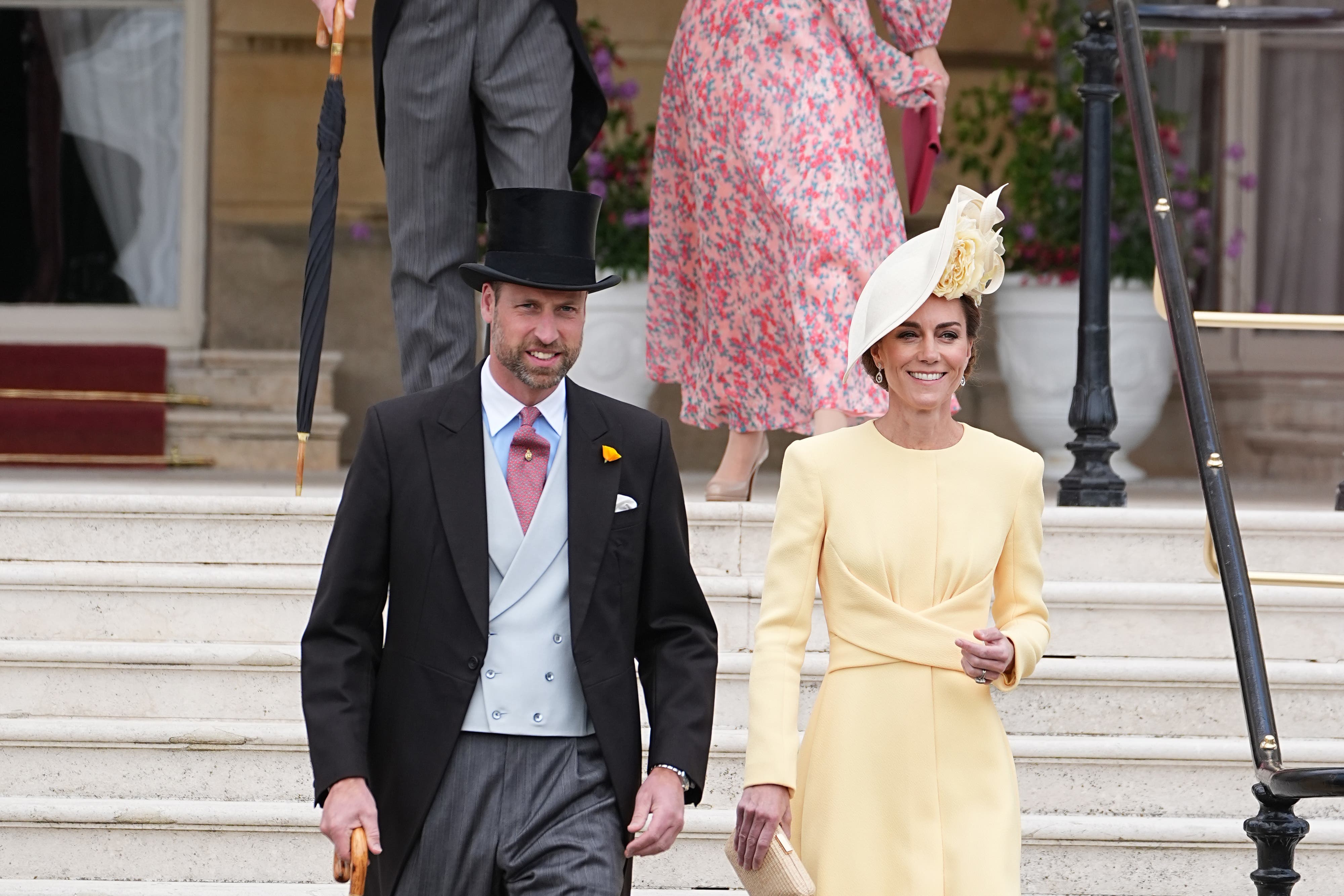 The Prince and Princess of Wales at the royal garden party at Buckingham Palace (Aaron Chown/PA)