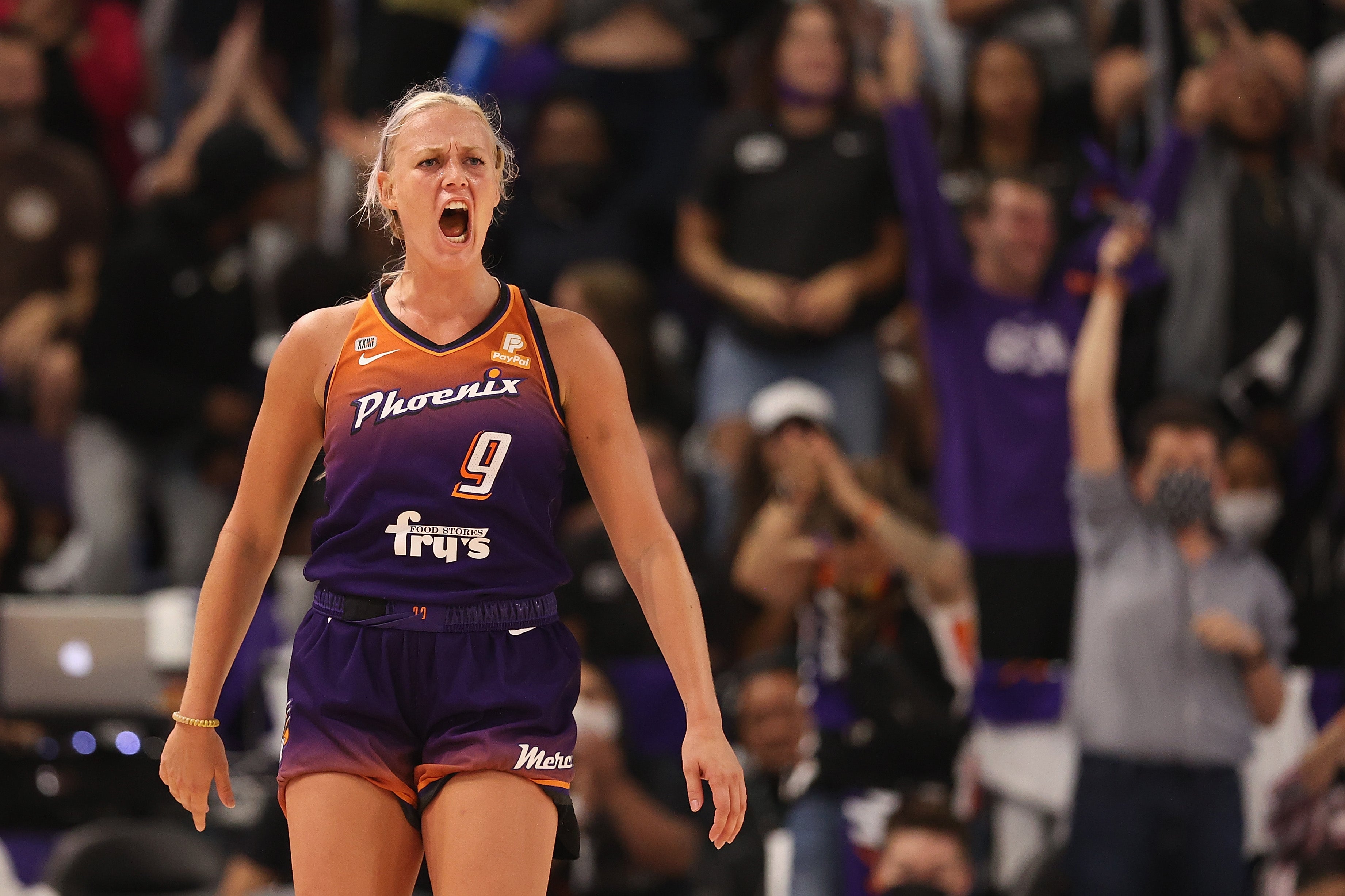 Sophie Cunningham played for the Mercury from 2019 to 2024 before being traded to the Indiana Fever.