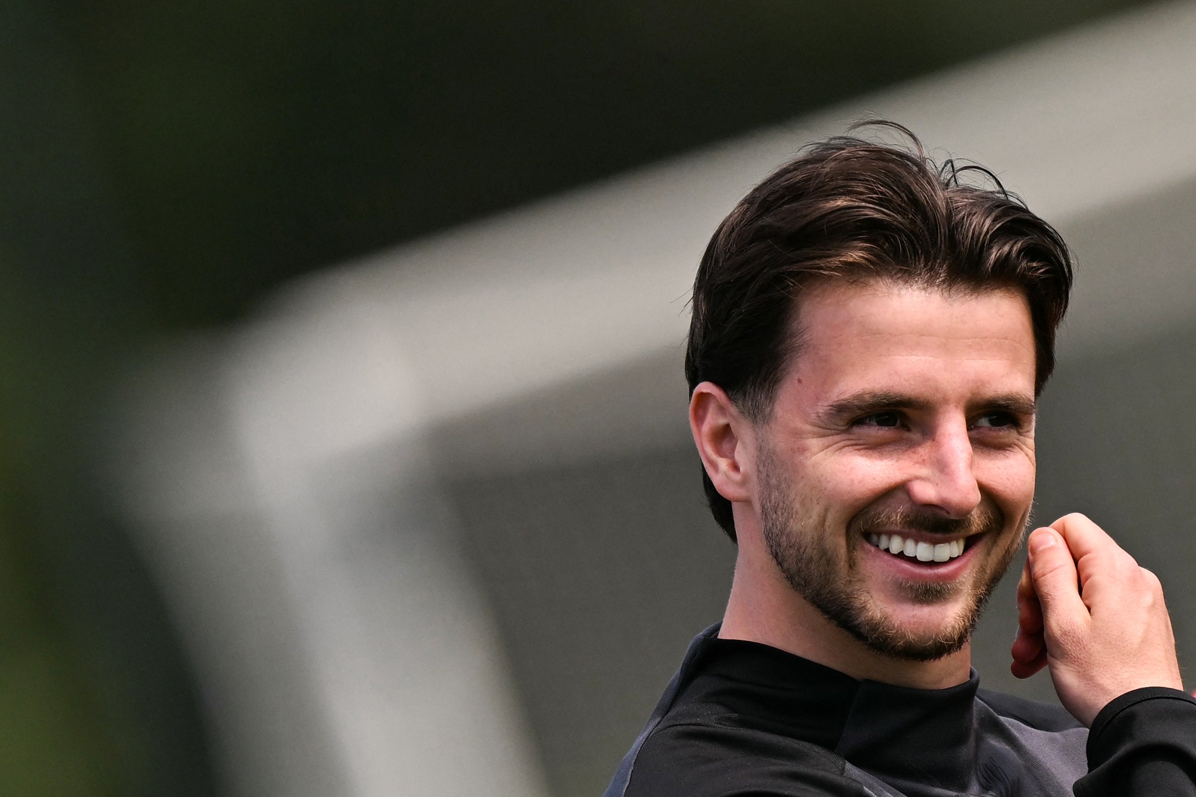 Manchester United's Mason Mount in training before the Europa League final