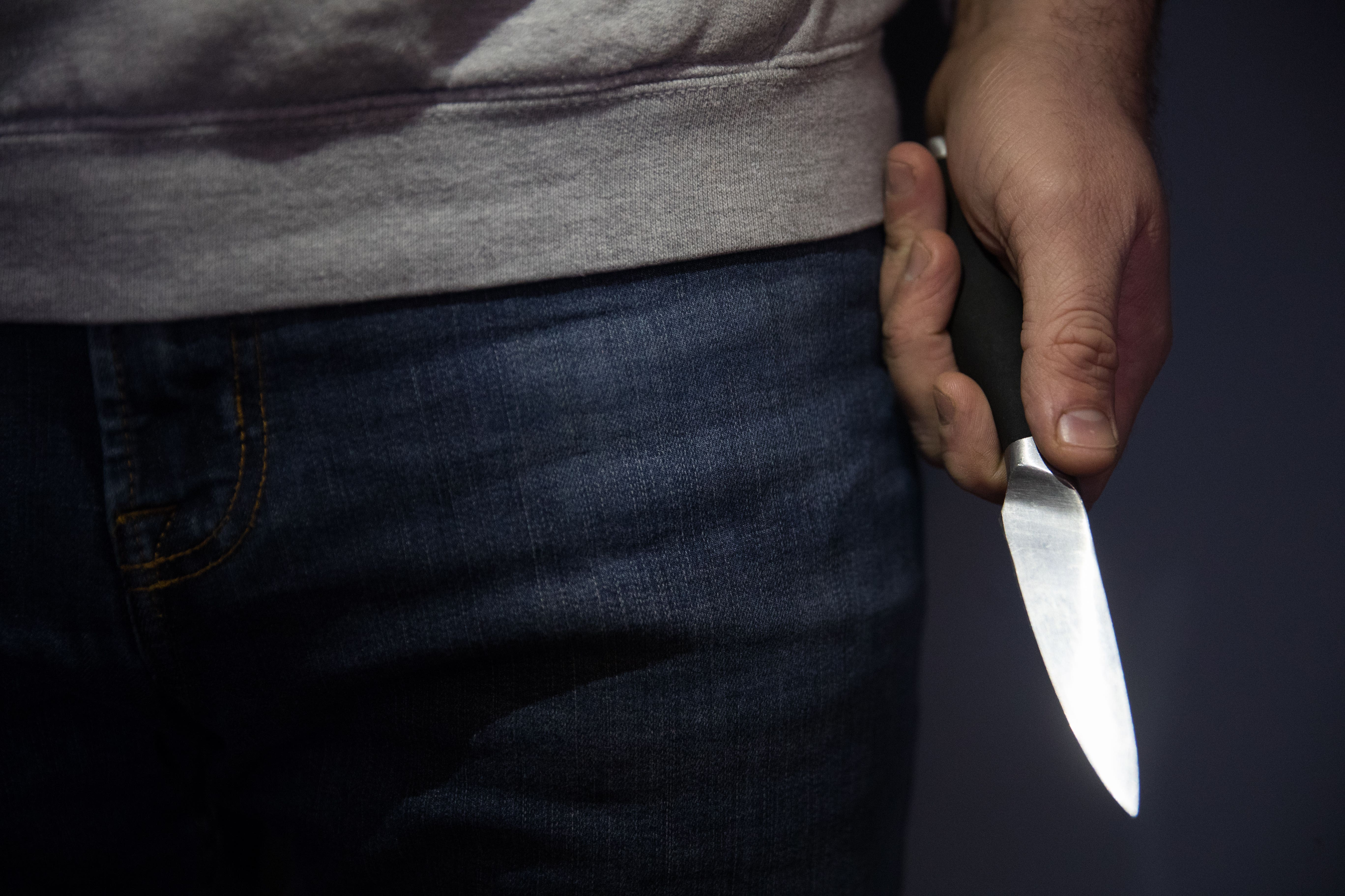 Knife-related robberies are down 6 per cent