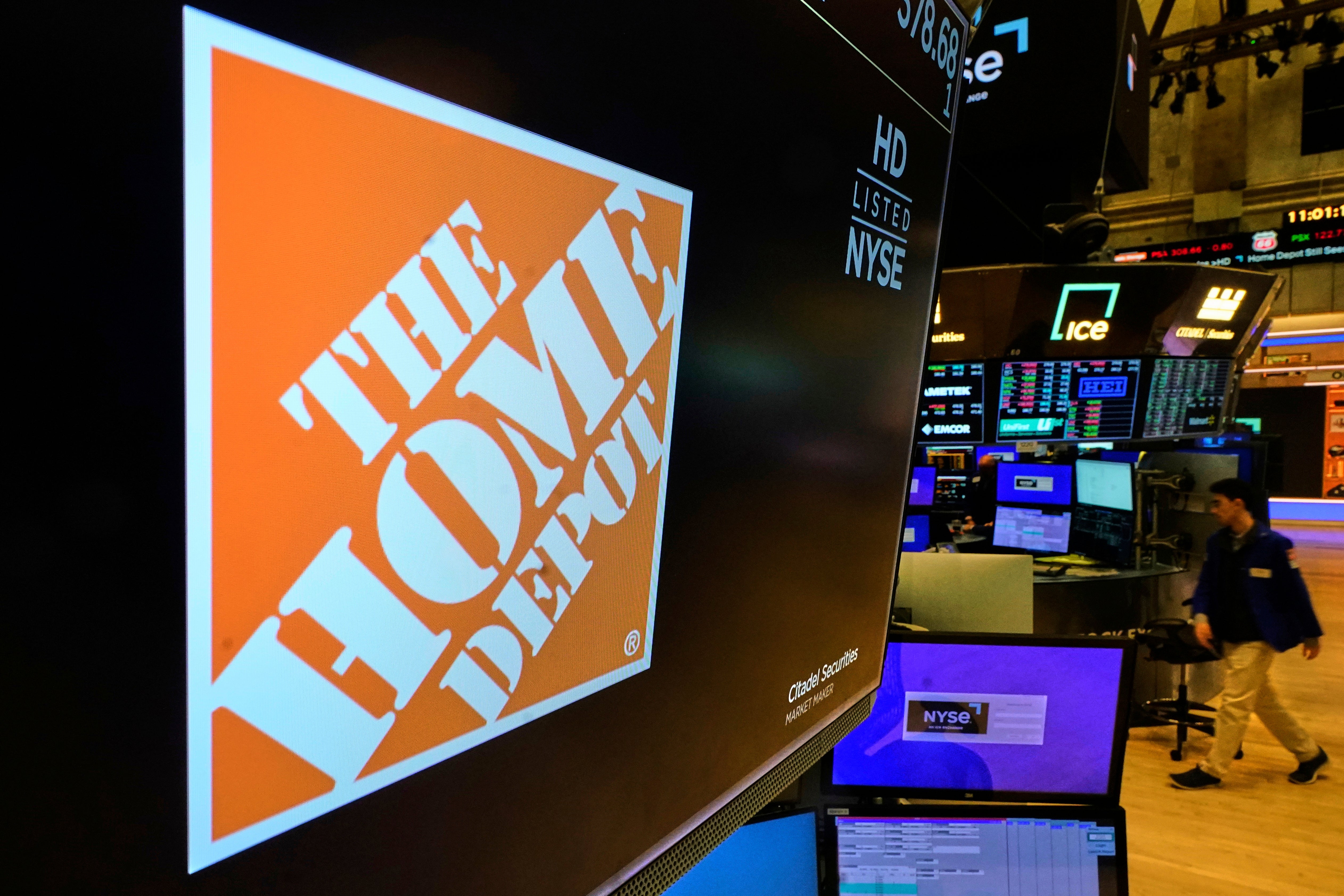 Financial Markets Wall Street Home Depot Results