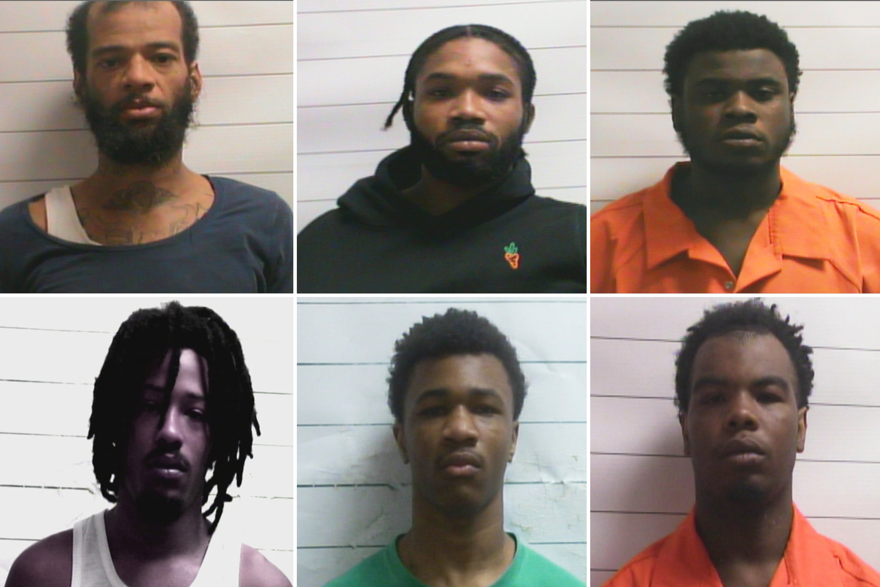  Keith A Lewis, Dkenan Dennis, Gary C Price, bottom from left, Robert Moody, Kendell Myles, Corey E Boyd