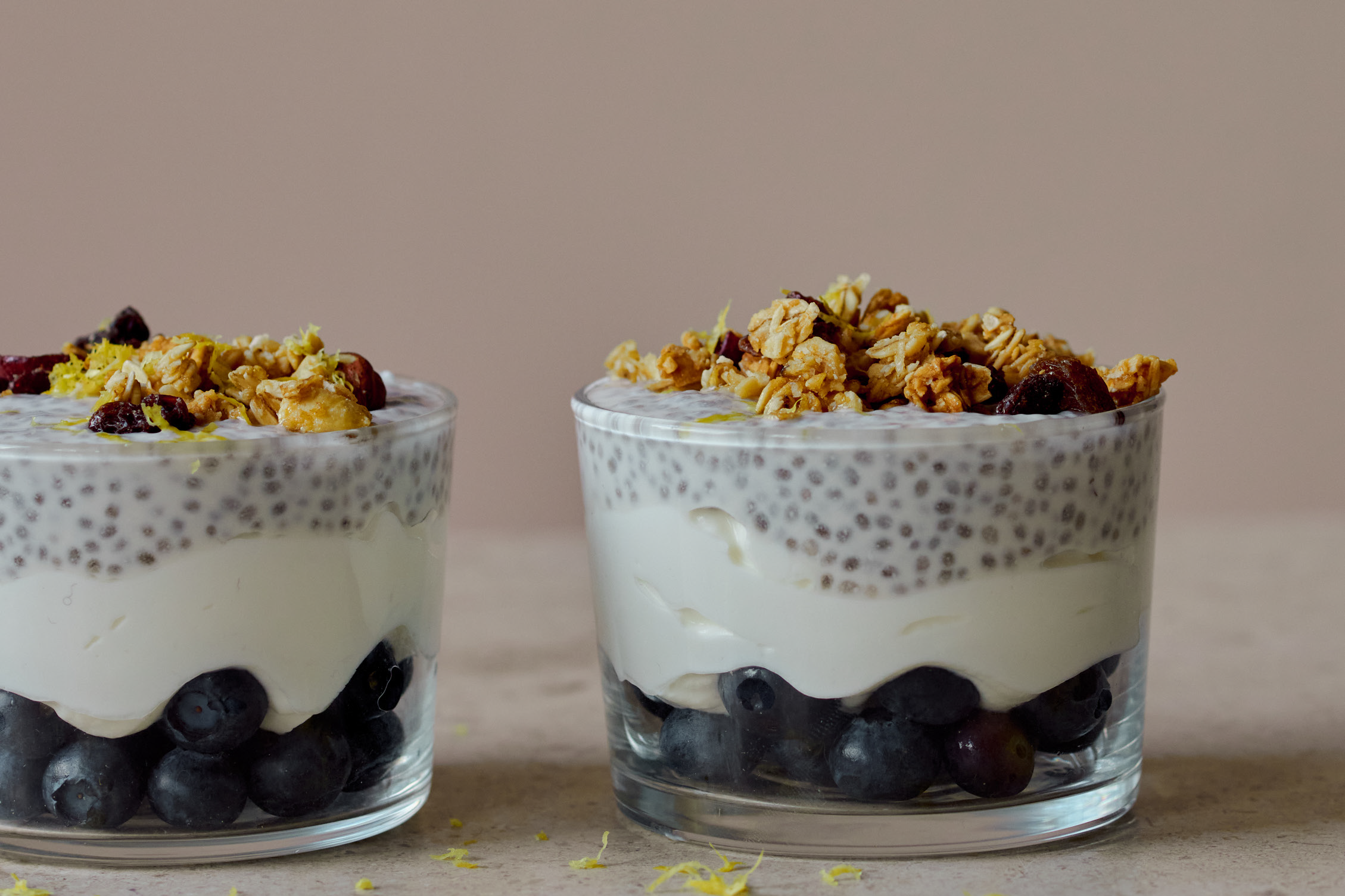 Tangy, creamy and topped with blueberries – this chia pot might just convert the haters