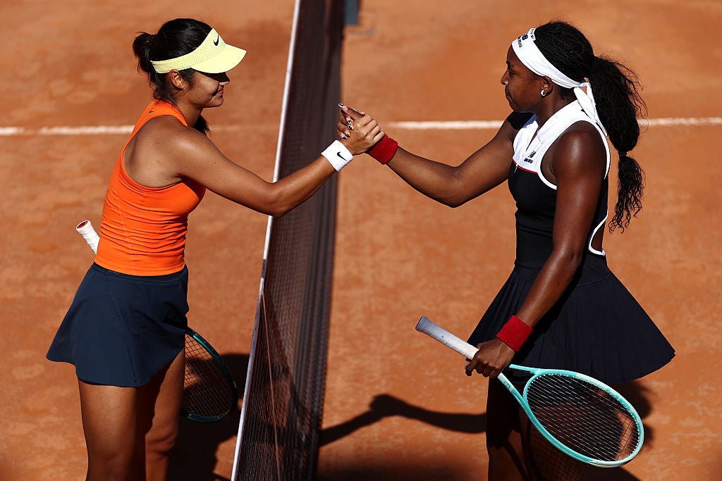 Raducanu lost to eventual finalist Gauff in the Italian capital