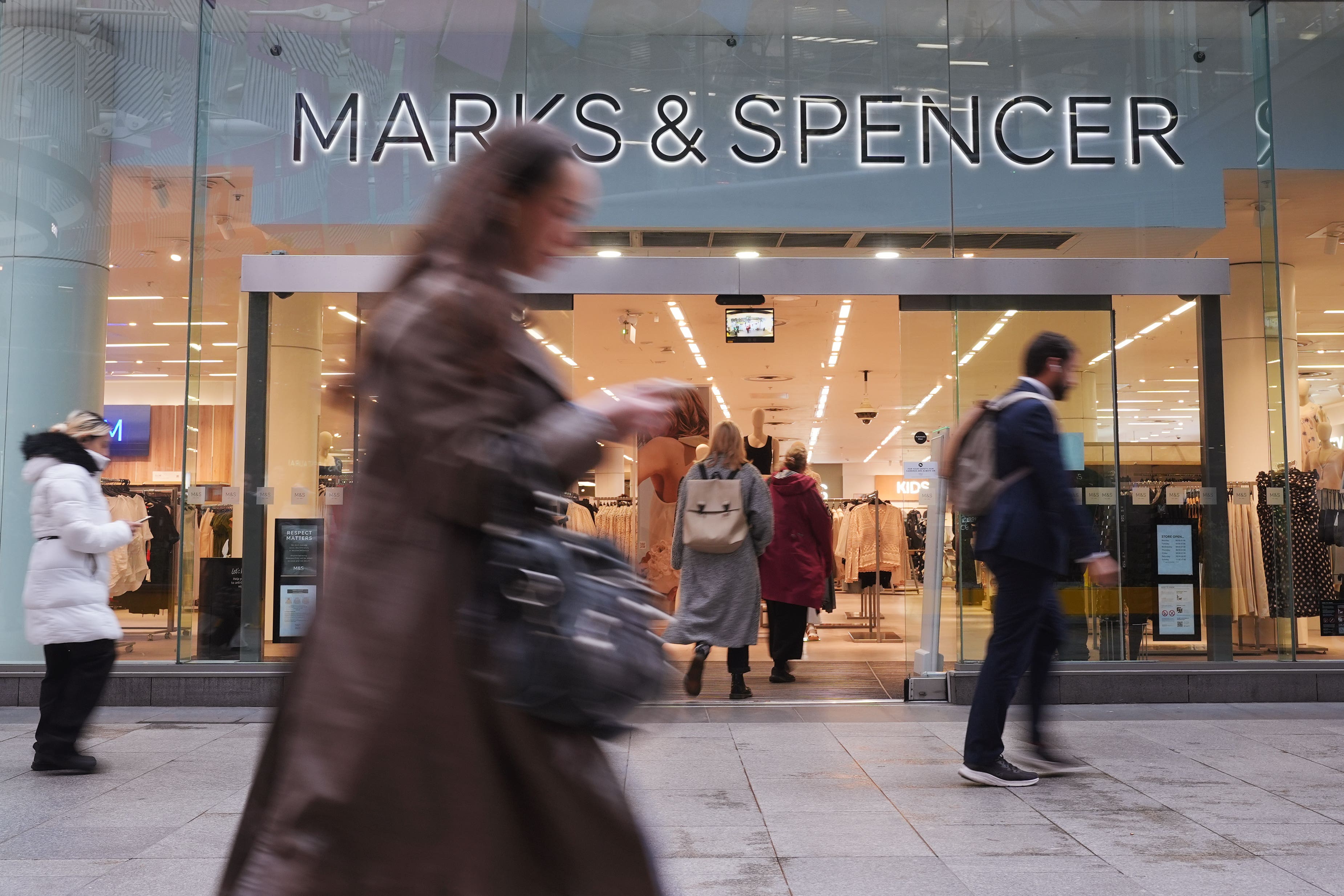 The Marks & Spencer website was down for customers