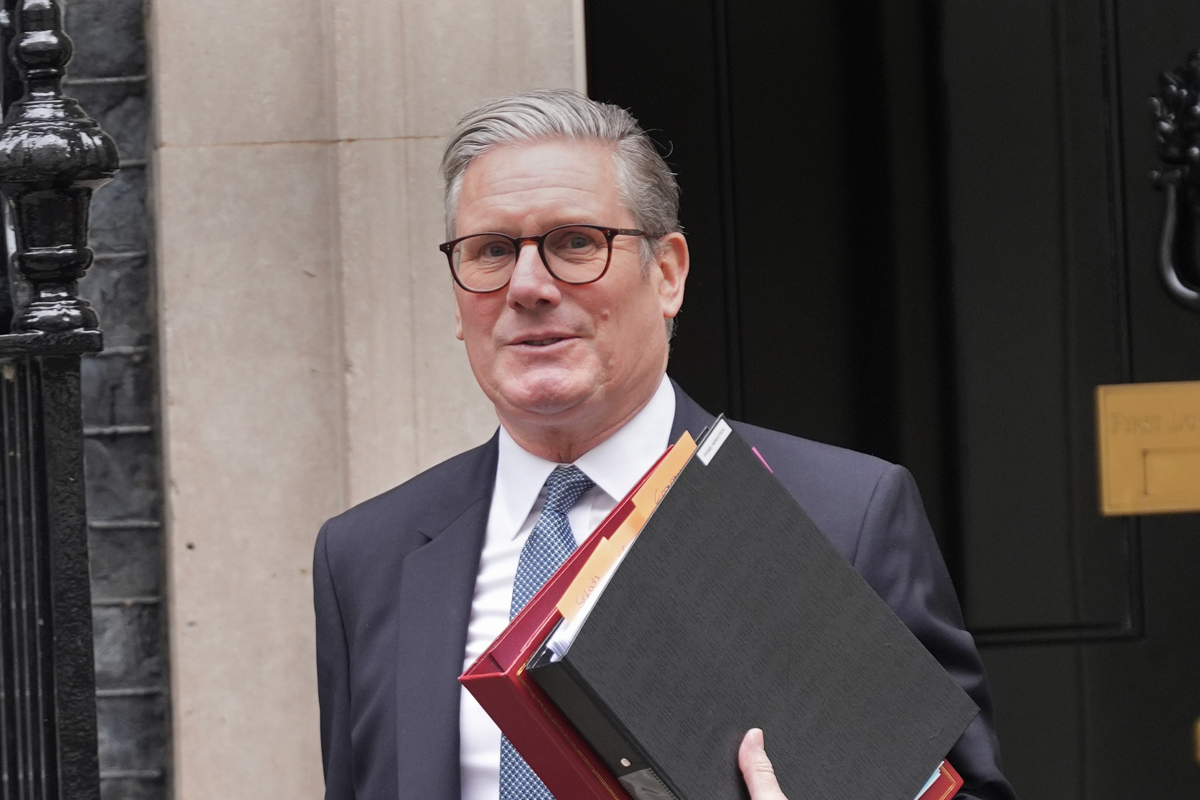 Prime Minister Sir Keir Starmer departs 10 Downing Street (Yui Mok/PA)