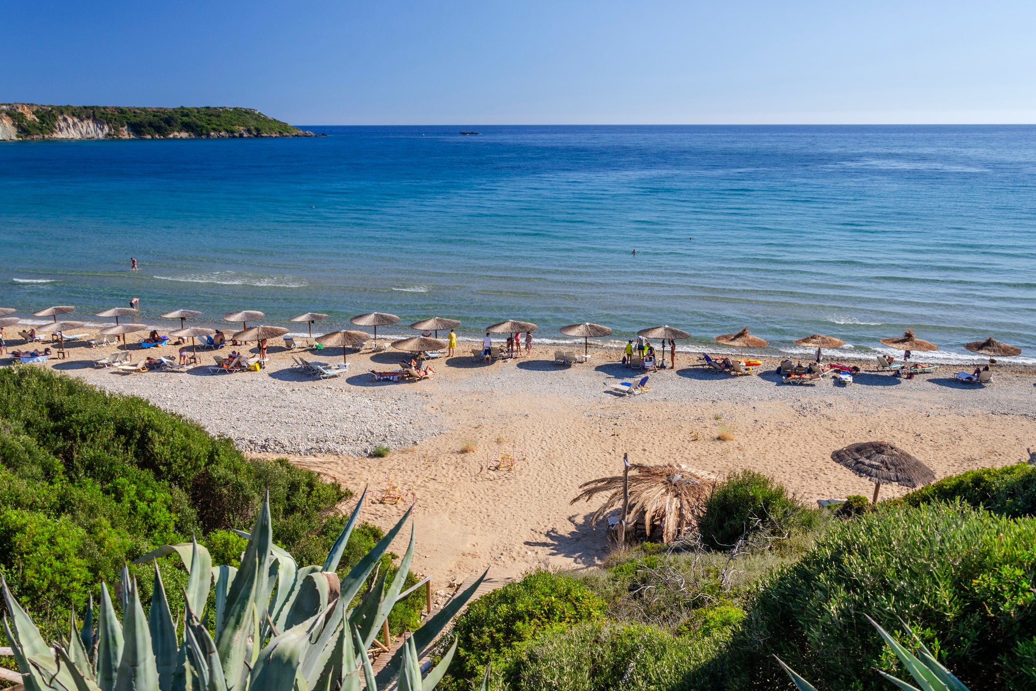 Gerakas Beach on the Vasilikos peninsula in Zakynthos