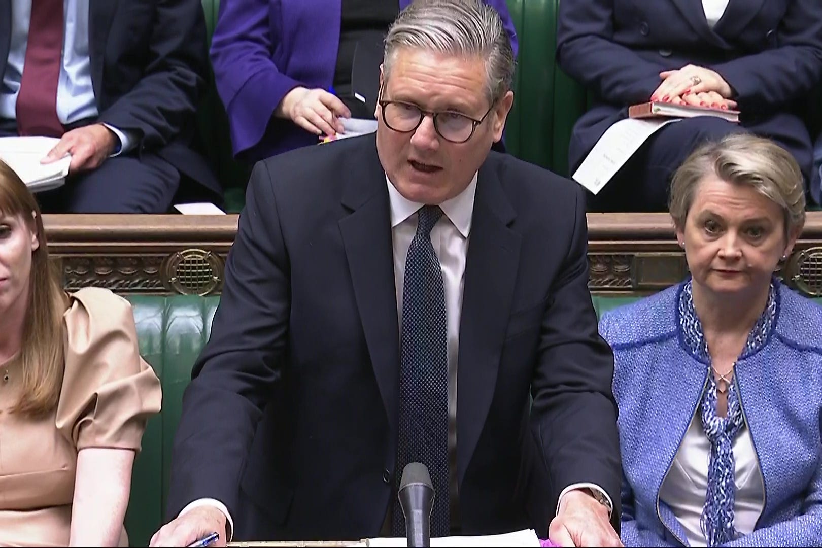 Prime Minister Sir Keir Starmer welcomed the young eco warrior to the Commons (House of Commons/PA)