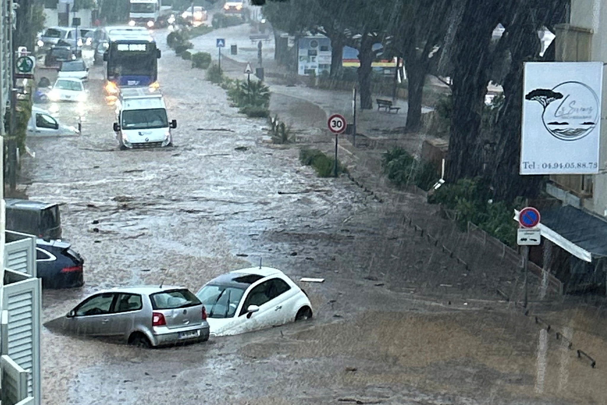 Three people died after being carried away in their vehicles