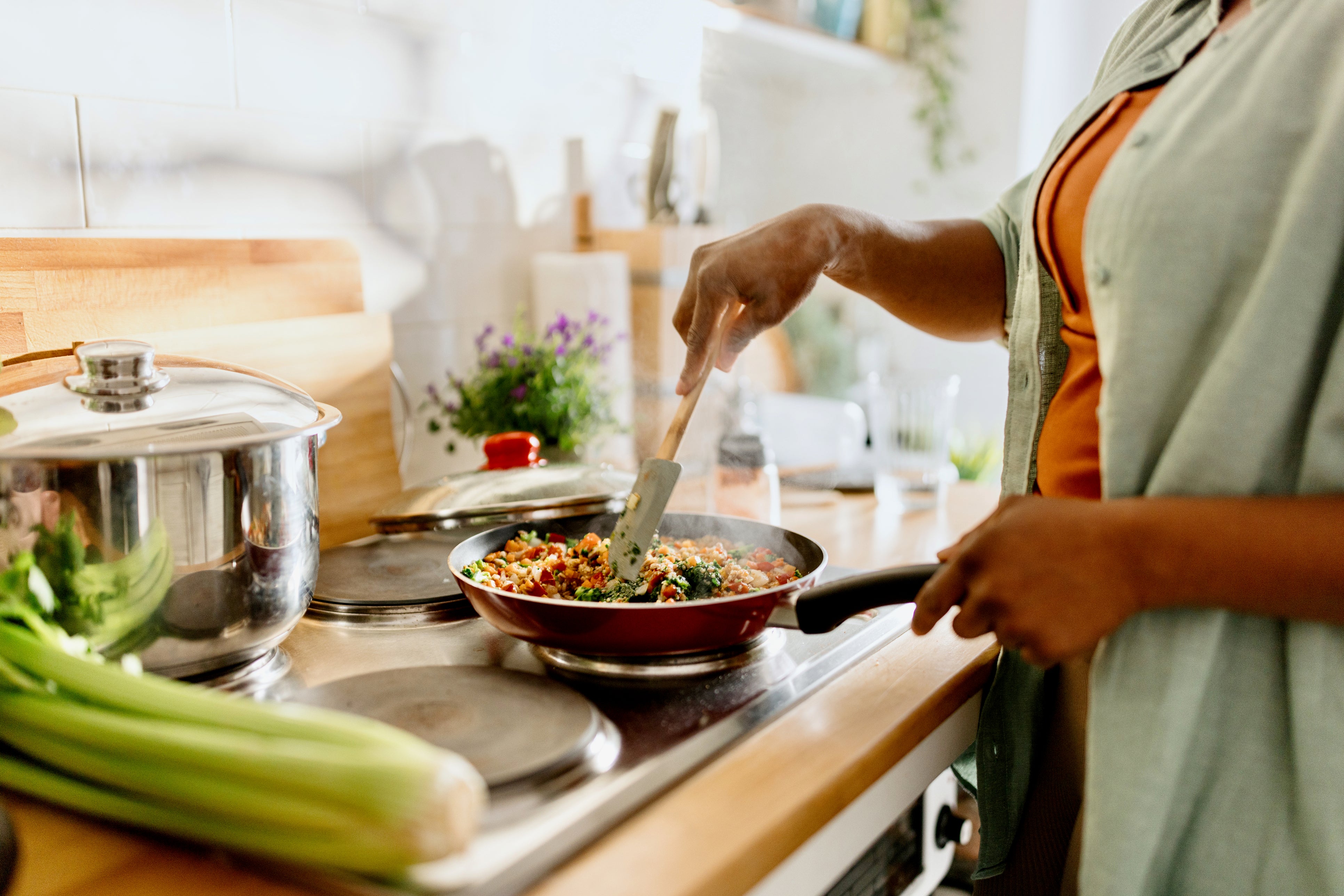 Making plants the focus of a meal can help you save money